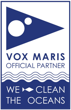 Vox Maris: Offizieller Partner zur Reinigung der Ozeane Vox Maris Logo als offizieller Partner für die Reinigung der Ozeane