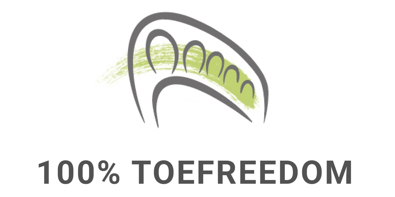 100% toe freedom