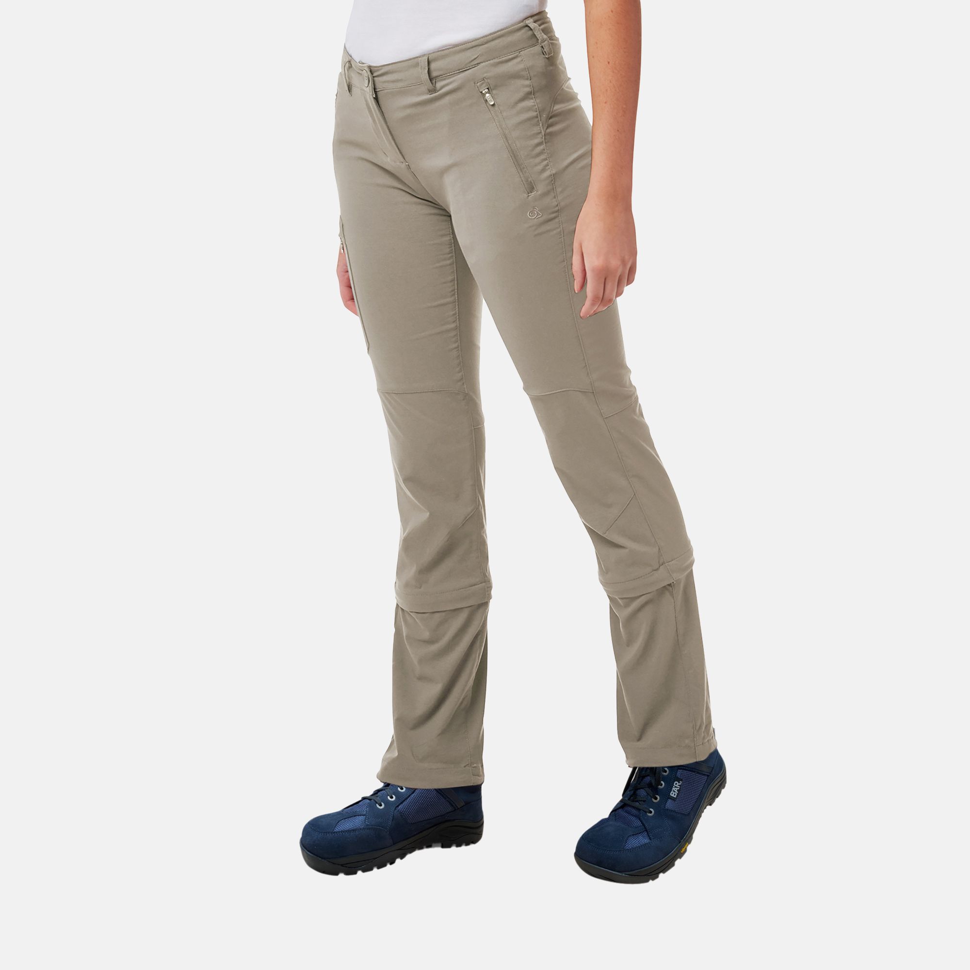 Zip trekking trousers ladies