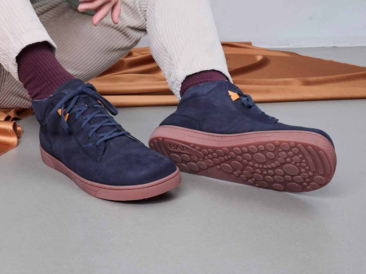 BÄR Schuhe Herrenschuhe Nate in dunkelblau aus Rindnubukleder - Anlass: Alltag (Emotionsbild) BÄR Schuhe Herrenschuhe Alltag Nate dunkelblau Rindnubukleder Emotionsbild
