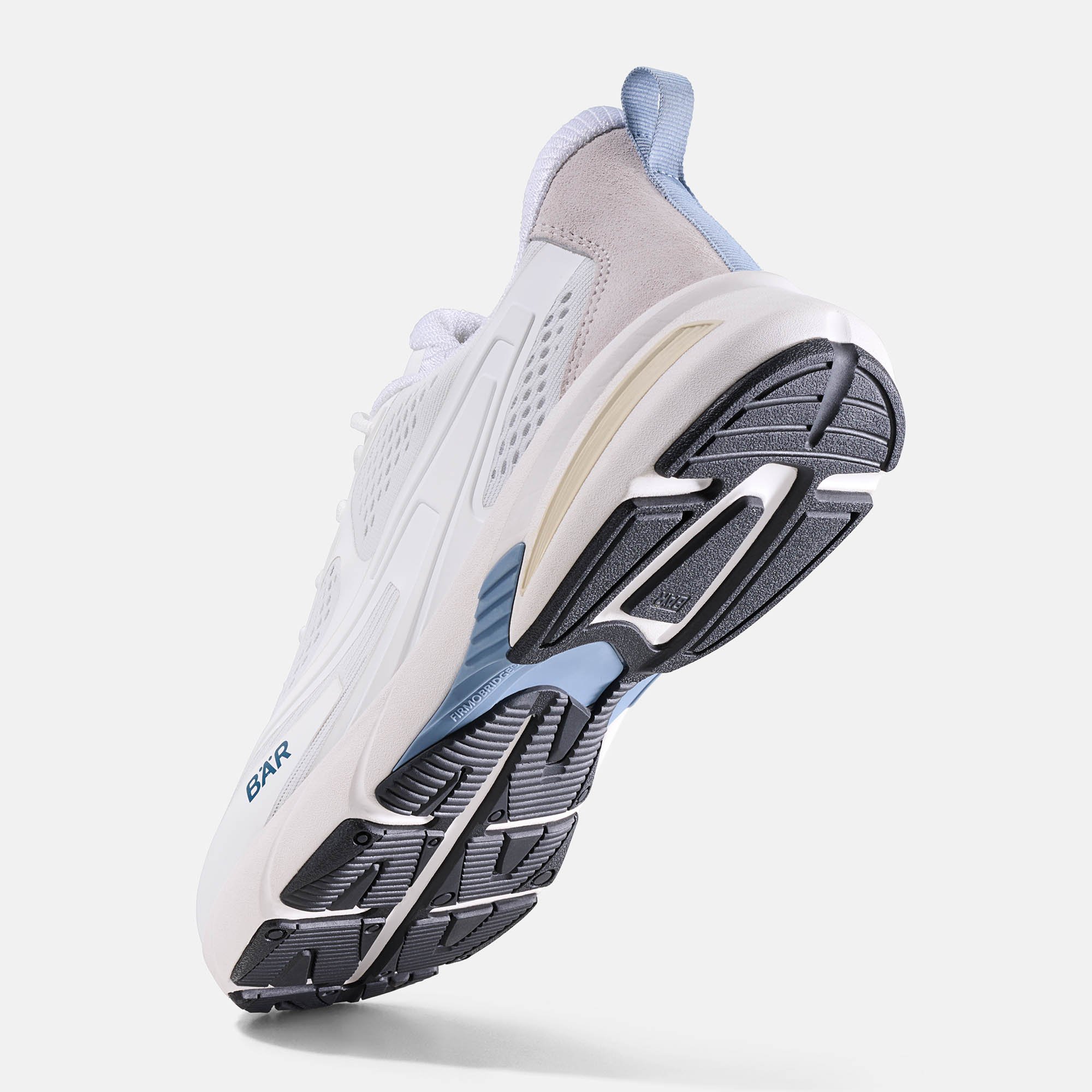 BÄR Schuhe Unisexschuhe Laufschuhe Ventu Run weiß/blau Funktionstextil, PU Seitenansicht