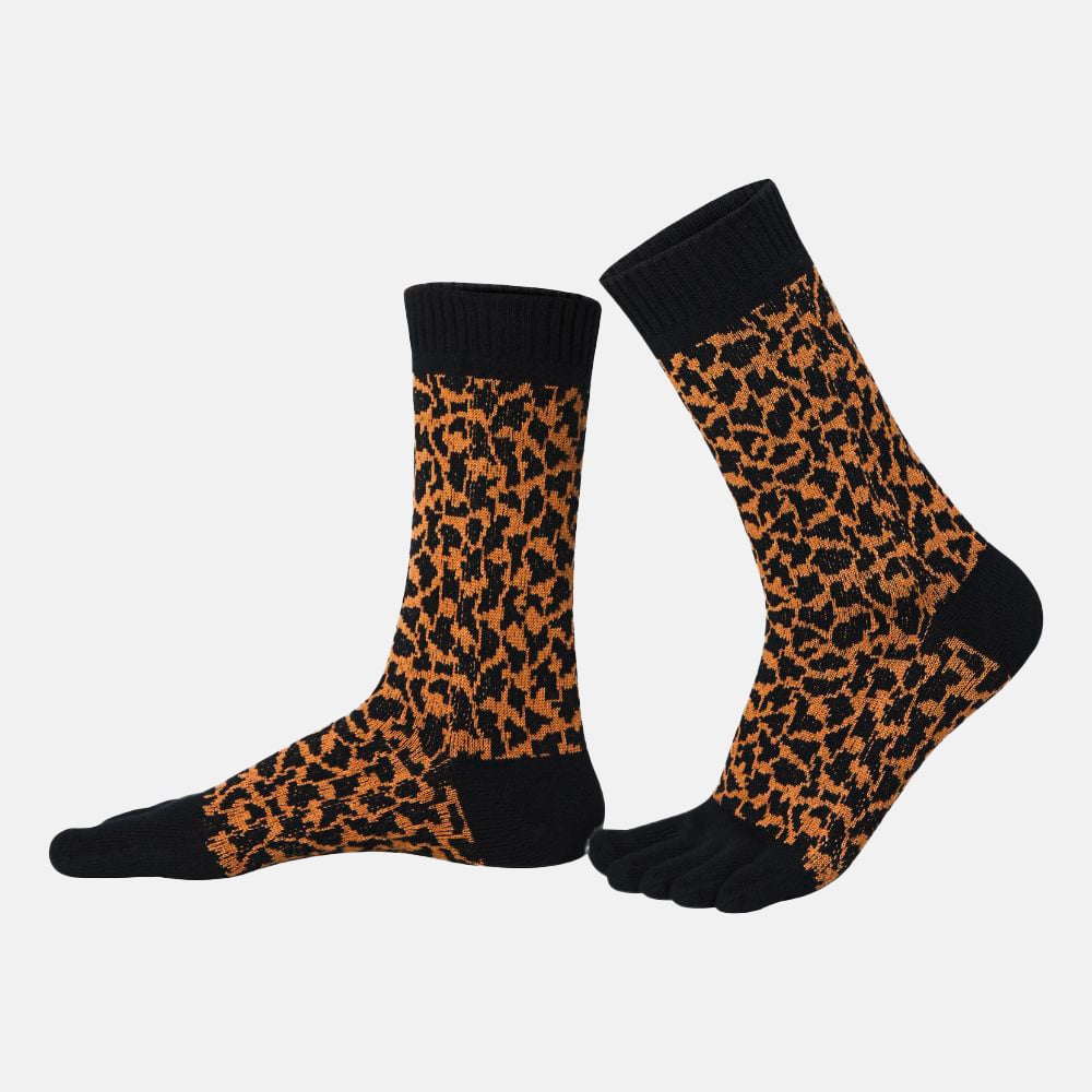 BÄR Schuhe Zehensocken Leopard braun/schwarz Hauptbild
