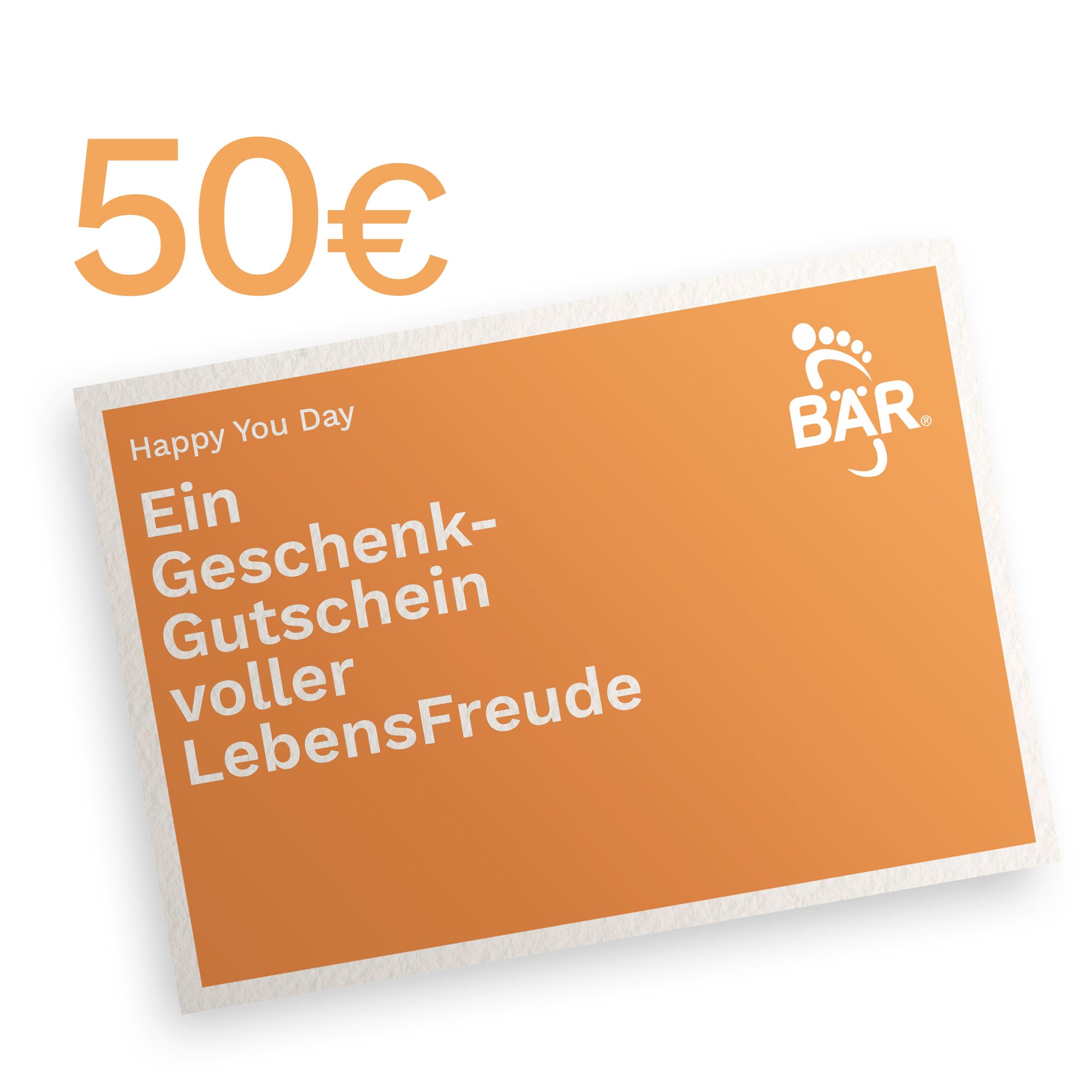 BÄR Schuhe Digitaler Geschenkgutschein 50 EUR weiß Produktbild