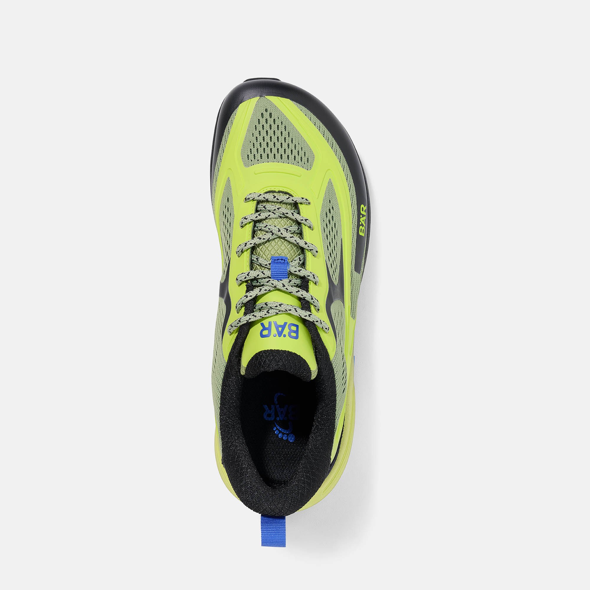 BÄR Schuhe Unisexschuhe Laufschuhe Ventu Run grün/blau Funktionstextil, PU Ansicht von oben