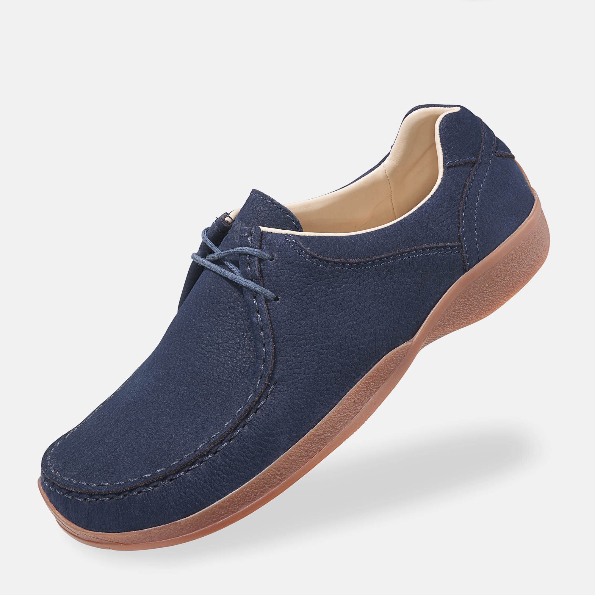 BÄR Schuhe Herrenschuhe Agnello in dunkelblau aus Rindnubukleder - Anlass: Freizeitschuhe (Produktbild) BÄR Schuhe Herrenschuhe Freizeitschuhe Agnello dunkelblau Rindnubukleder Produktbild
