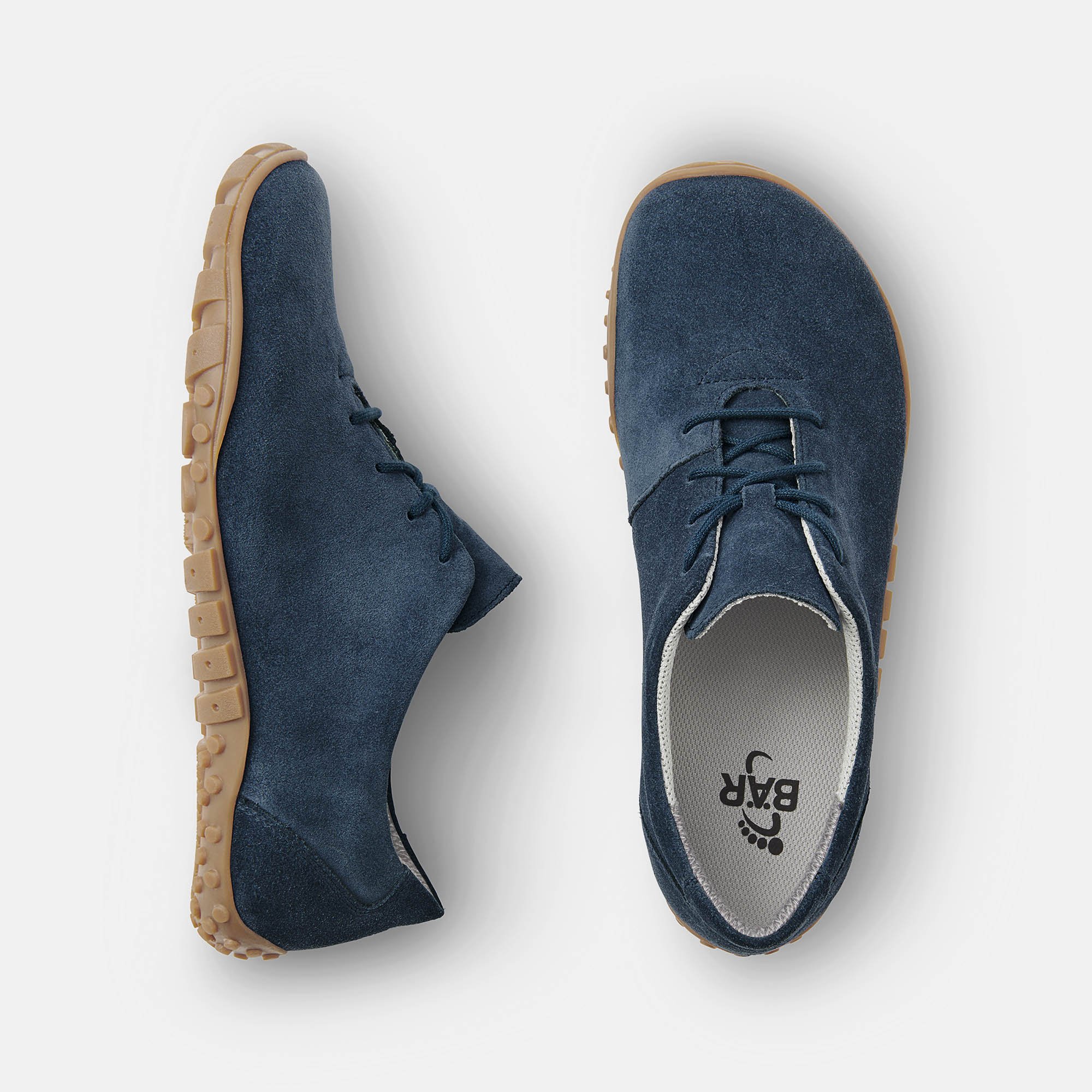 BÄR Schuhe Damenschuhe Joana in blau aus Kalbveloursleder - Anlass: Alltag (Ansicht von oben) BÄR Schuhe Damenschuhe Alltag Joana blau Kalbveloursleder Ansicht von oben