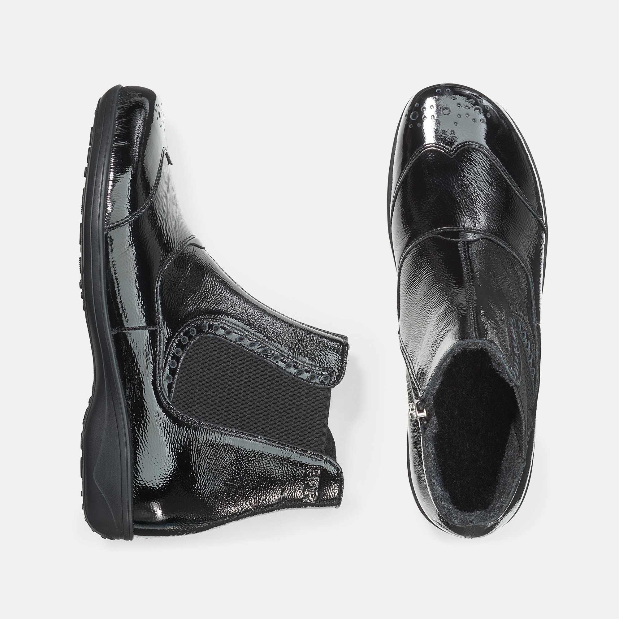 BÄR Schuhe Damenschuhe Marietta in schwarz aus Kalblackleder - Anlass: Freizeitschuhe (Ansicht von oben) BÄR Schuhe Damenschuhe Freizeitschuhe Marietta schwarz Kalblackleder Ansicht von oben