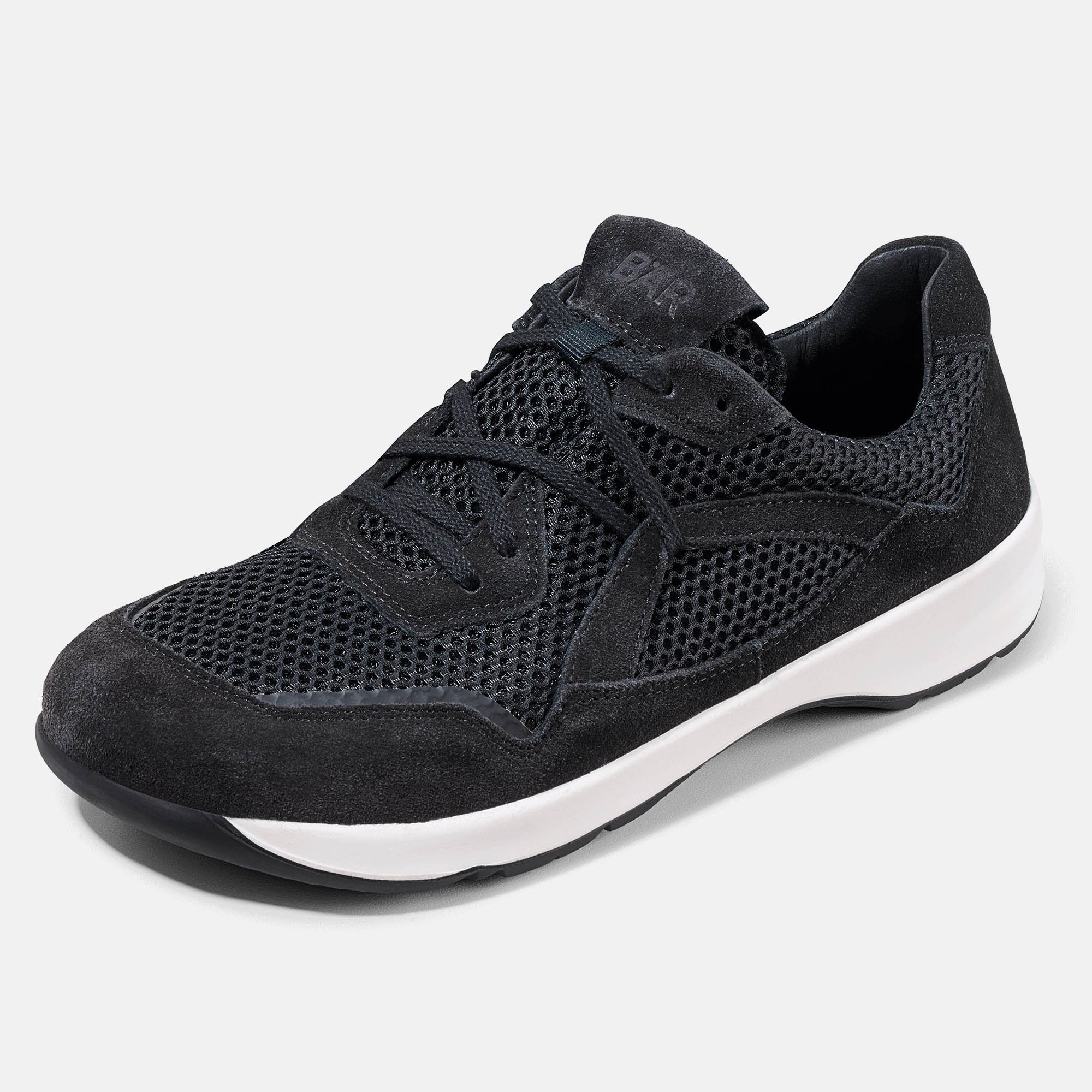BÄR Schuhe Damenschuhe LadyMove in schwarz aus Mesh, Kalbveloursleder - Anlass: Sport (Produktbild) BÄR Schuhe Damenschuhe Sport LadyMove schwarz Mesh, Kalbveloursleder Produktbild