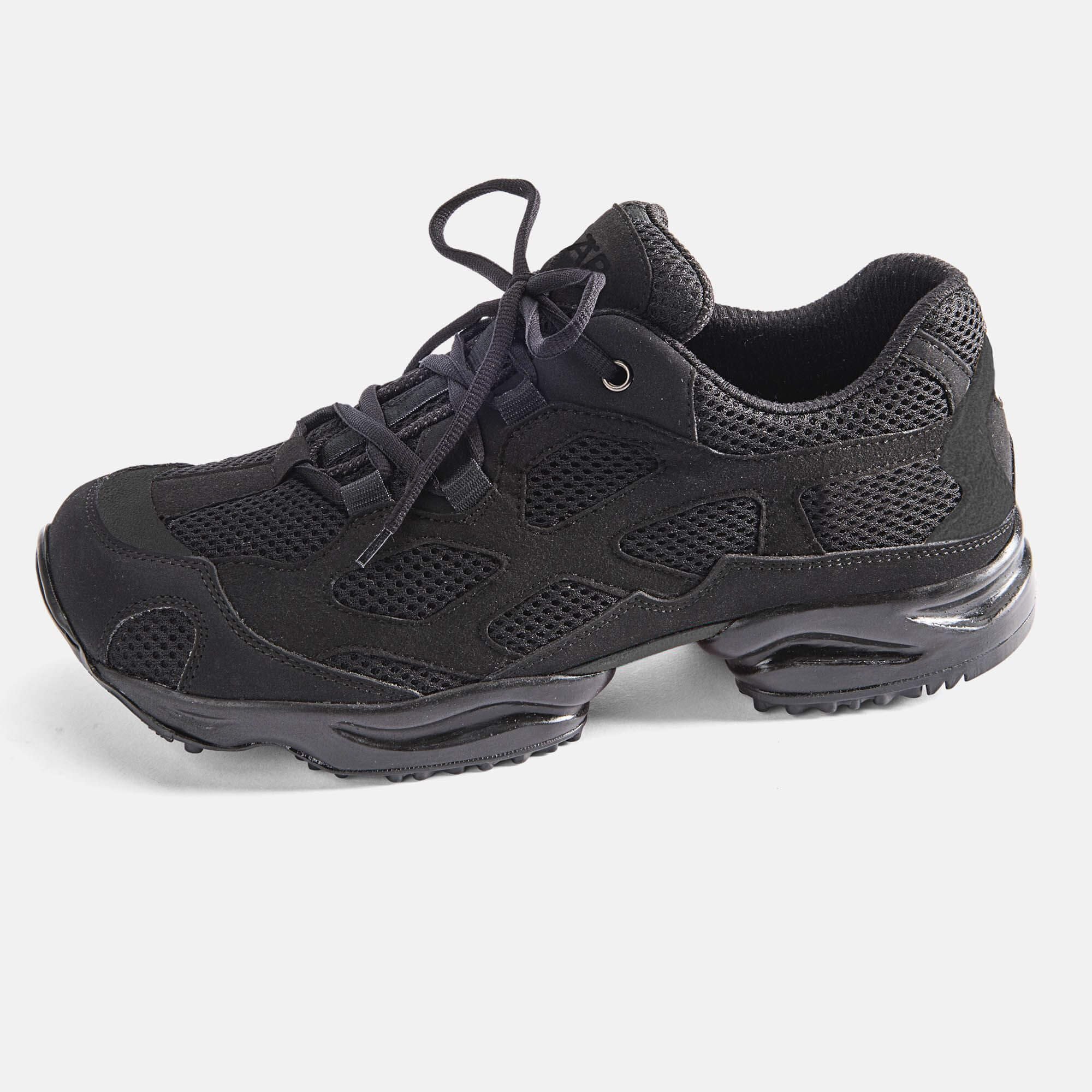 BÄR Schuhe Unisexschuhe High Performance 2.5 in schwarz aus Mesh, Kalbveloursleder - Anlass: Laufschuhe (Seitenansicht) BÄR Schuhe Unisexschuhe Laufschuhe High Performance 2.5 schwarz Mesh, Kalbveloursleder Seitenansicht