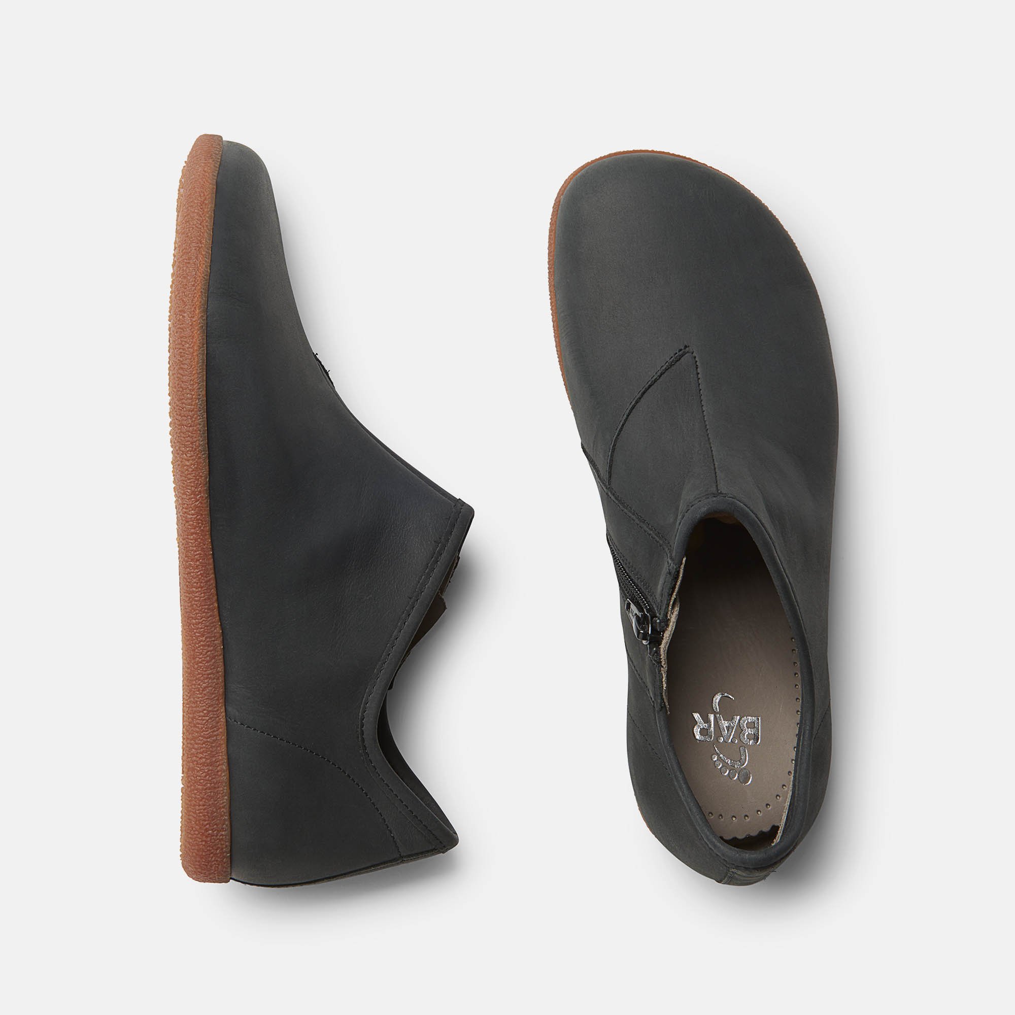 BÄR Schuhe Damenschuhe Lotus in anthrazit aus Rindnappaleder gefettet - Anlass: Freizeitschuhe (Ansicht von oben) BÄR Schuhe Damenschuhe Freizeitschuhe Lotus anthrazit Rindnappaleder gefettet Ansicht von oben