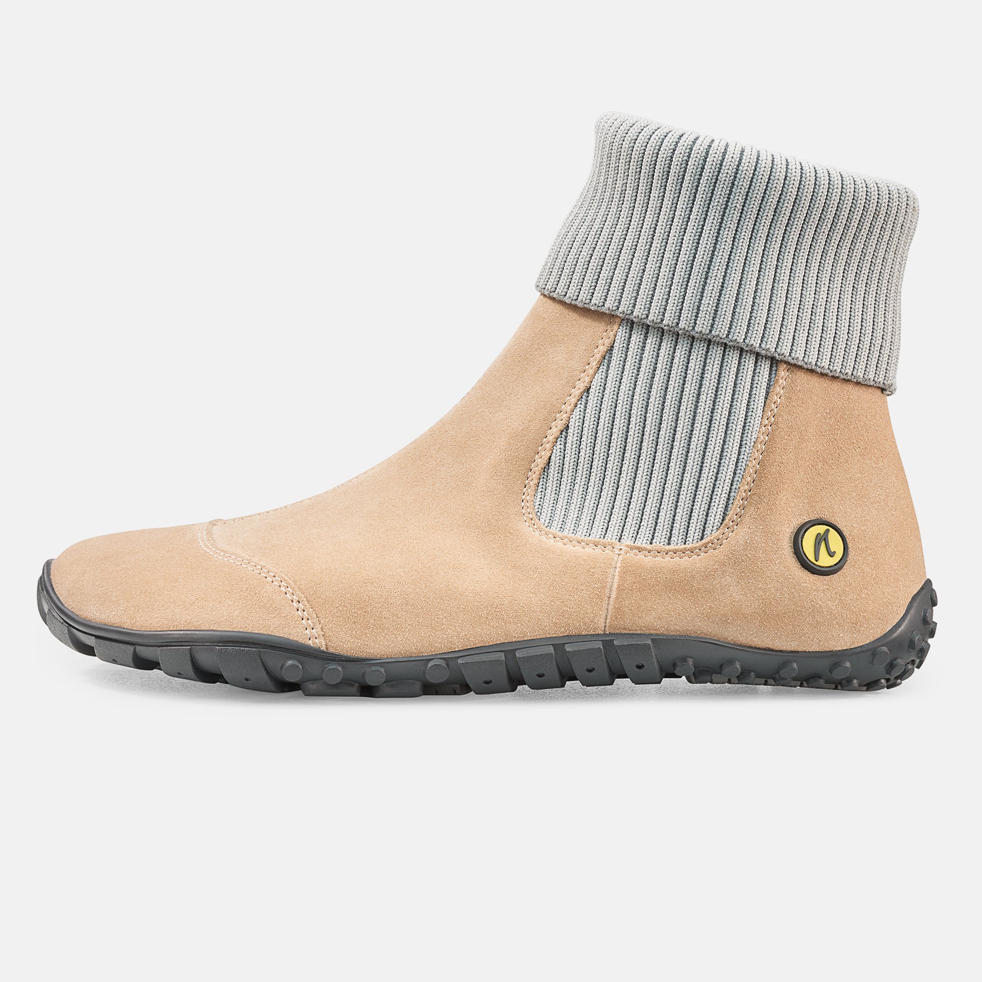 JOENIMBLE Schuhe Damenschuhe cityToes beige/grau Kalbveloursleder wasserabweisend Seitenansicht