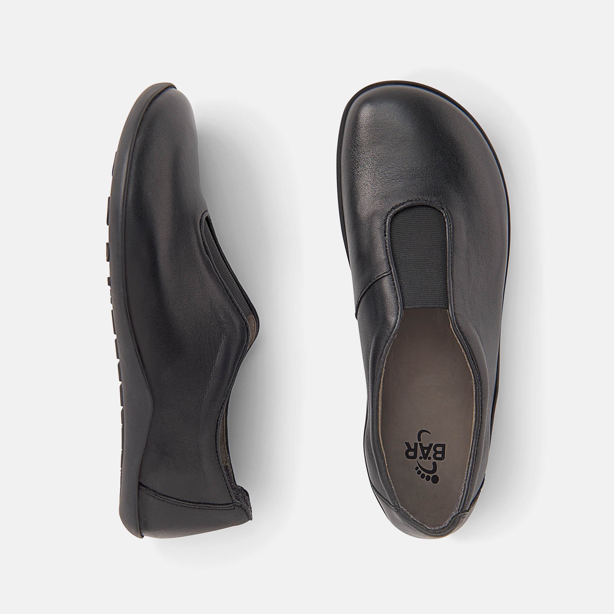 BÄR Schuhe Damenschuhe Myla in schwarz aus Kalbnappaleder - Anlass: Freizeitschuhe (Ansicht von oben) BÄR Schuhe Damenschuhe Freizeitschuhe Myla schwarz Kalbnappaleder Ansicht von oben