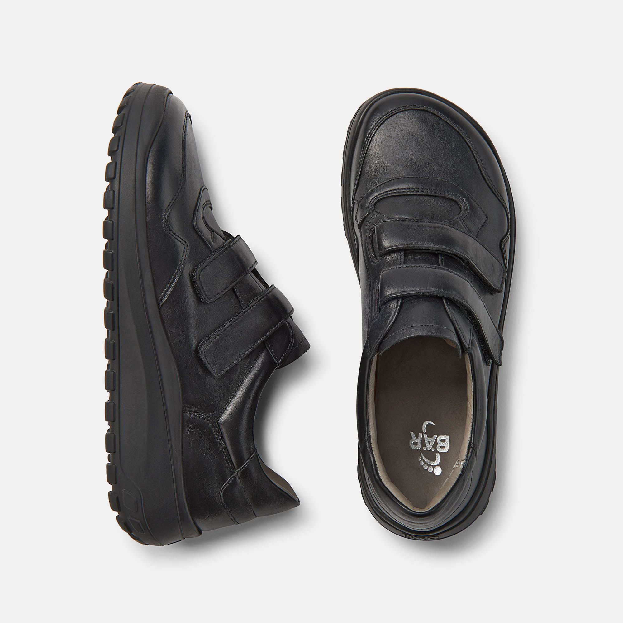 BÄR Schuhe Herrenschuhe Jori in schwarz aus Rindnappaleder - Anlass: Freizeitschuhe (Ansicht von oben) BÄR Schuhe Herrenschuhe Freizeitschuhe Jori schwarz Rindnappaleder Ansicht von oben