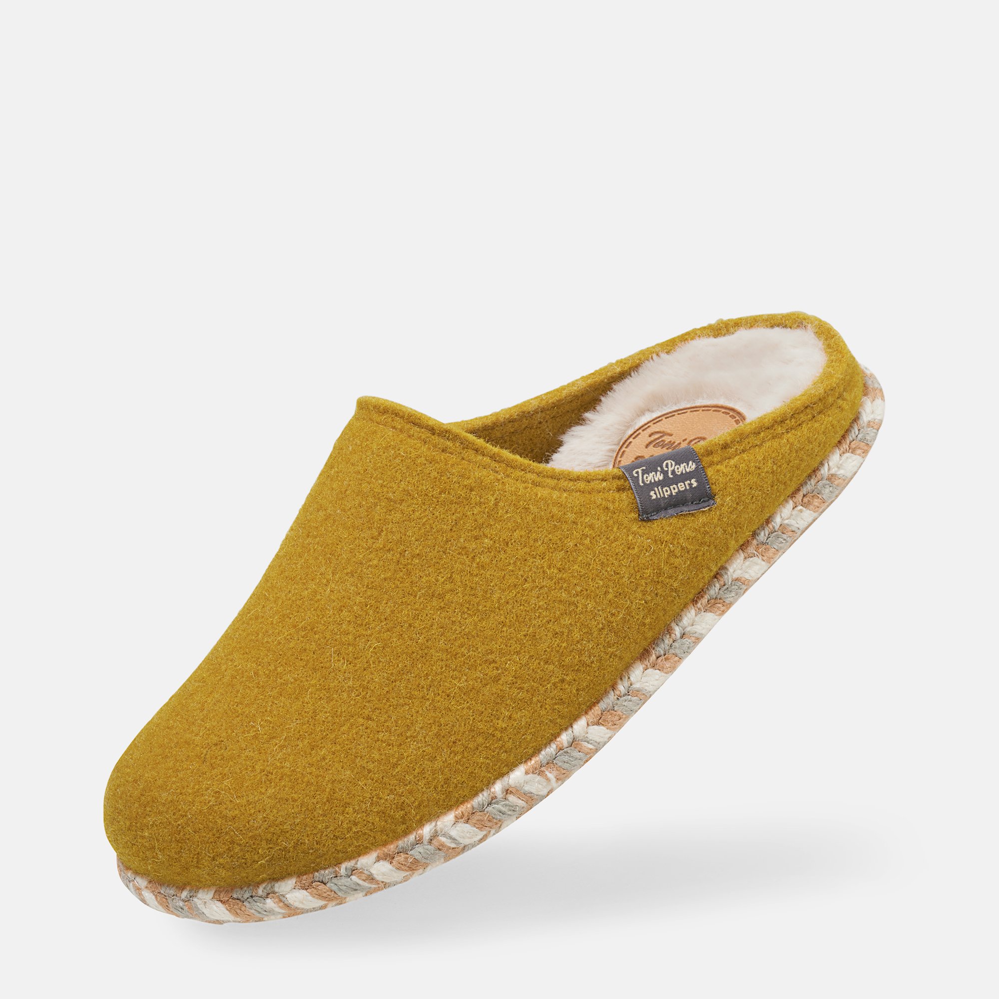 BÄR Schuhe Damenschuhe Mel in ocker aus Polyester - Anlass: Hausschuhe (Produktbild) BÄR Schuhe Damenschuhe Hausschuhe Mel ocker Polyester Produktbild
