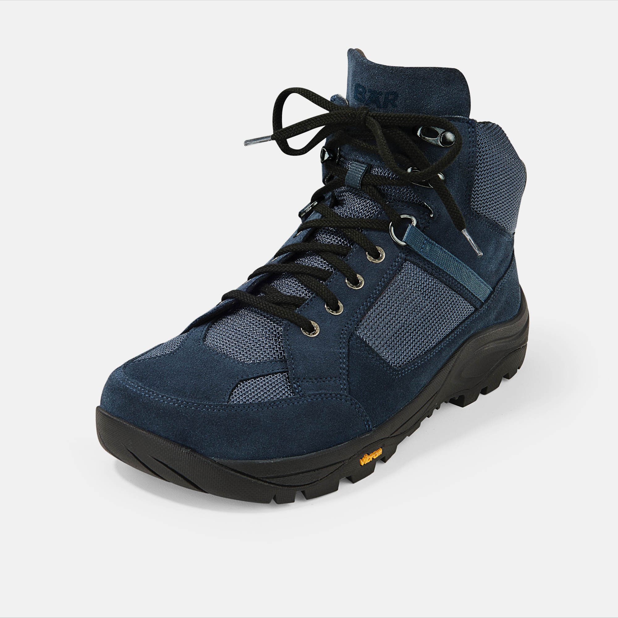 BÄR Schuhe Unisexschuhe Innsbruck in dunkelblau aus Rindveloursleder, Funktionstextil - Anlass: Wanderstiefel (Produktbild) BÄR Schuhe Unisexschuhe Wanderstiefel Innsbruck dunkelblau Rindveloursleder, Funktionstextil Produktbild