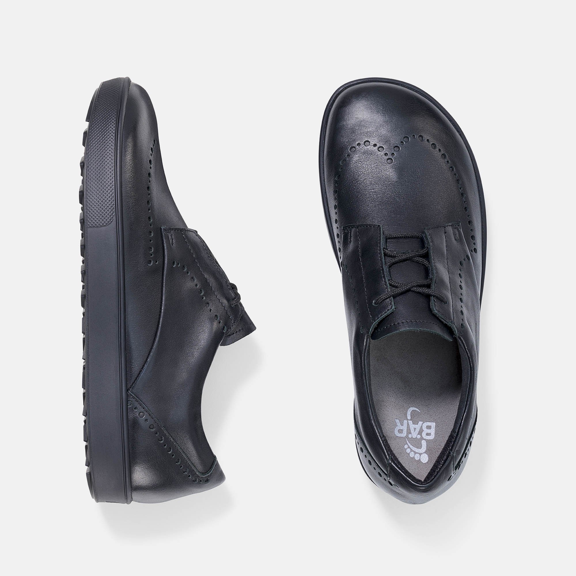 BÄR Schuhe Herrenschuhe Henrik in schwarz aus Rindnappaleder - Anlass: Businessschuhe (Ansicht von oben) BÄR Schuhe Herrenschuhe Businessschuhe Henrik schwarz Rindnappaleder Ansicht von oben