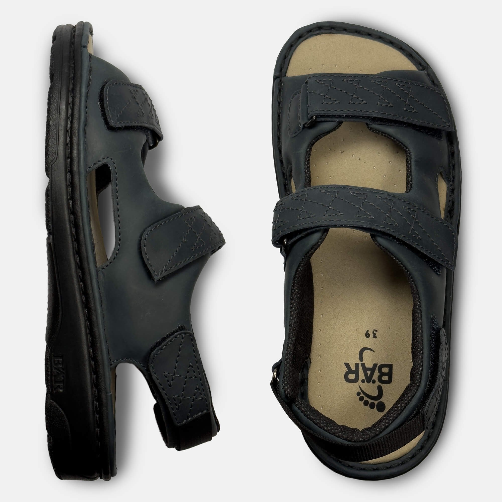 BÄR Schuhe Damenschuhe Tina in dunkelblau aus Rindnappaleder gefettet - Anlass: Freizeitschuhe (Ansicht von oben) BÄR Schuhe Damenschuhe Freizeitschuhe Tina dunkelblau Rindnappaleder gefettet Ansicht von oben