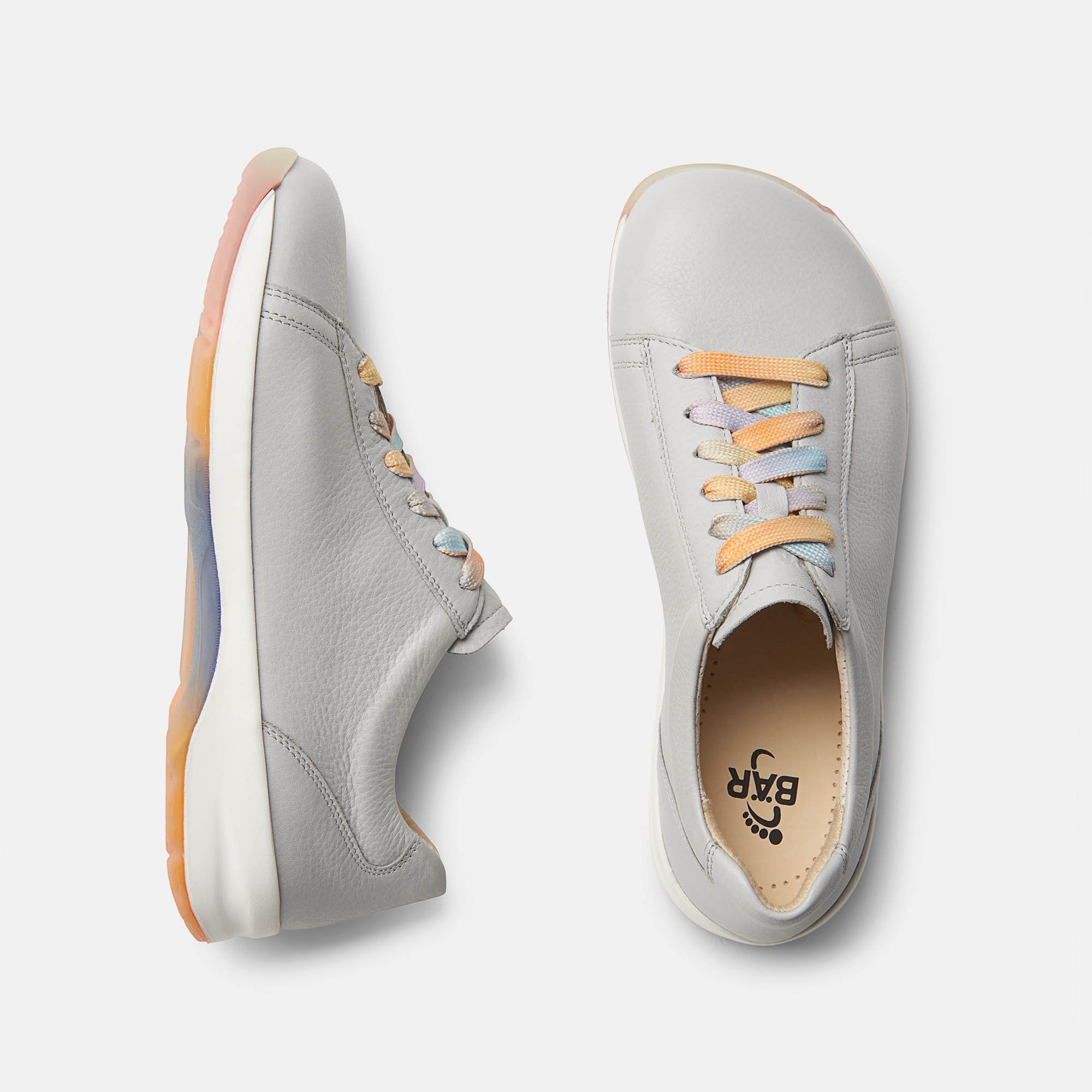 BÄR Schuhe Damenschuhe Nala in grau aus Rindnappaleder - Anlass: Freizeitschuhe (Ansicht von oben) BÄR Schuhe Damenschuhe Freizeitschuhe Nala grau Rindnappaleder Ansicht von oben