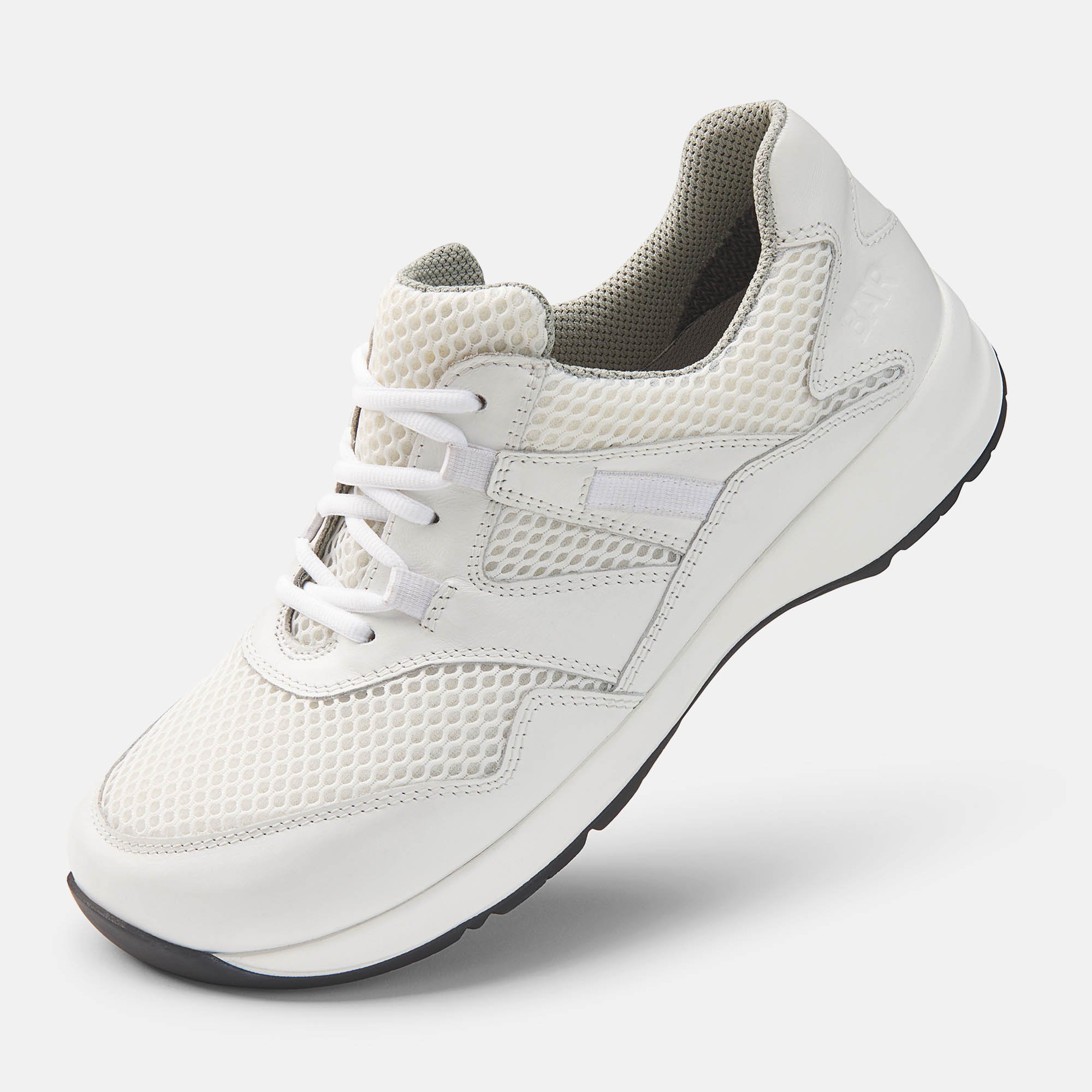 BÄR Schuhe Unisexschuhe Easyrun in weiß aus Rindnappaleder, Mesh - Anlass: Laufschuhe (Produktbild) BÄR Schuhe Unisexschuhe Laufschuhe Easyrun weiß Rindnappaleder, Mesh Produktbild