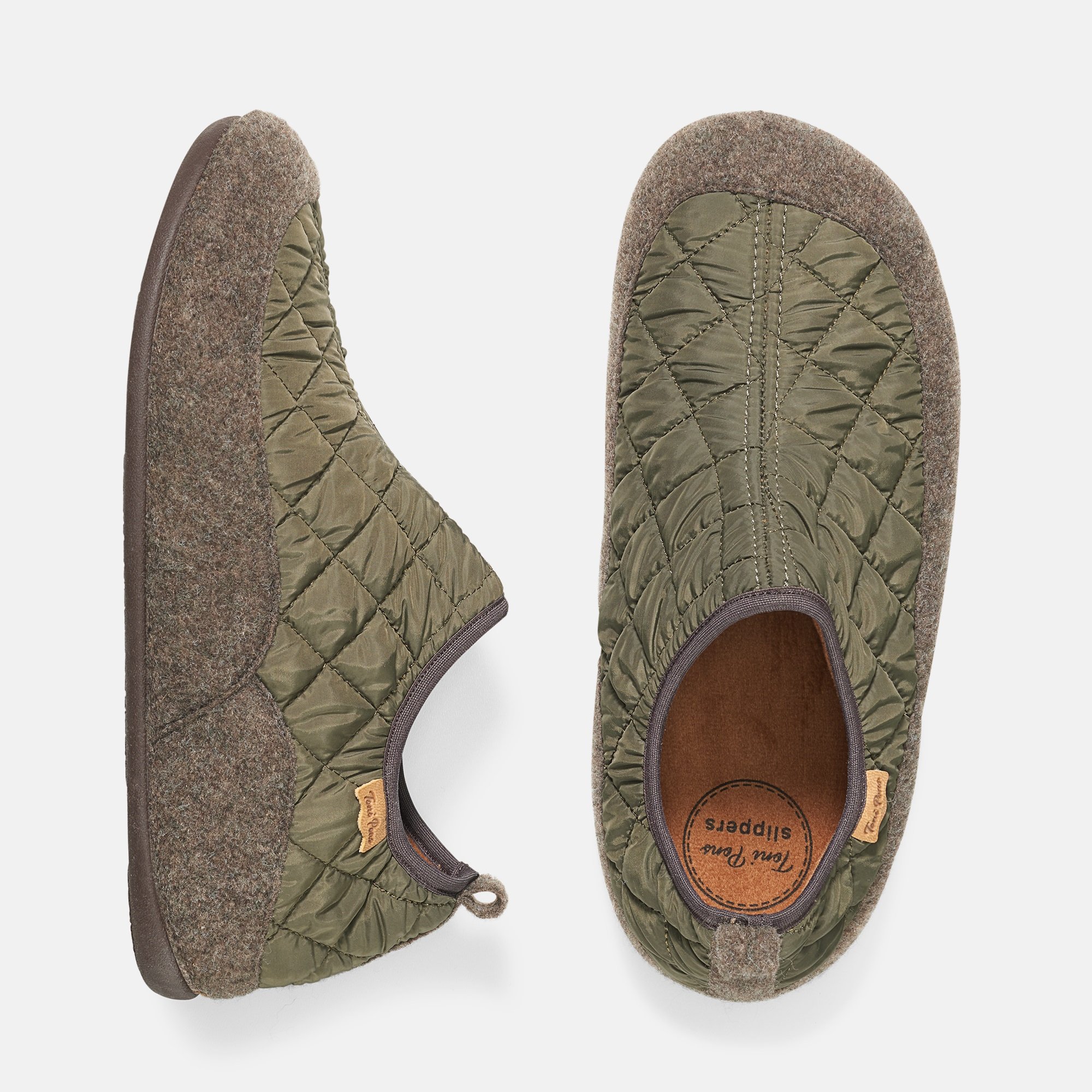 BÄR Schuhe Unisexschuhe Nil in khaki aus 100% Polyester - Anlass: Hausschuhe (Ansicht von oben) BÄR Schuhe Unisexschuhe Hausschuhe Nil khaki 100% Polyester Ansicht von oben
