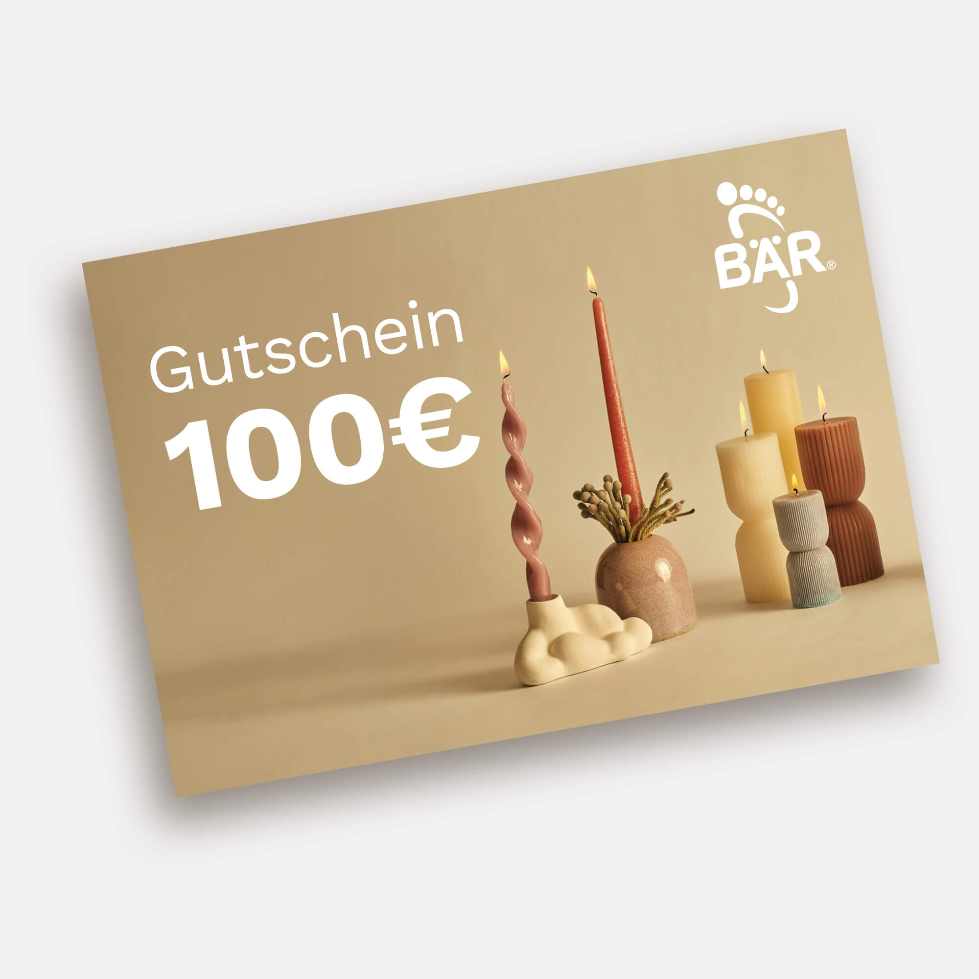 BÄR Schuhe Digitaler Geschenkgutschein 100 EUR weiß Hauptbild