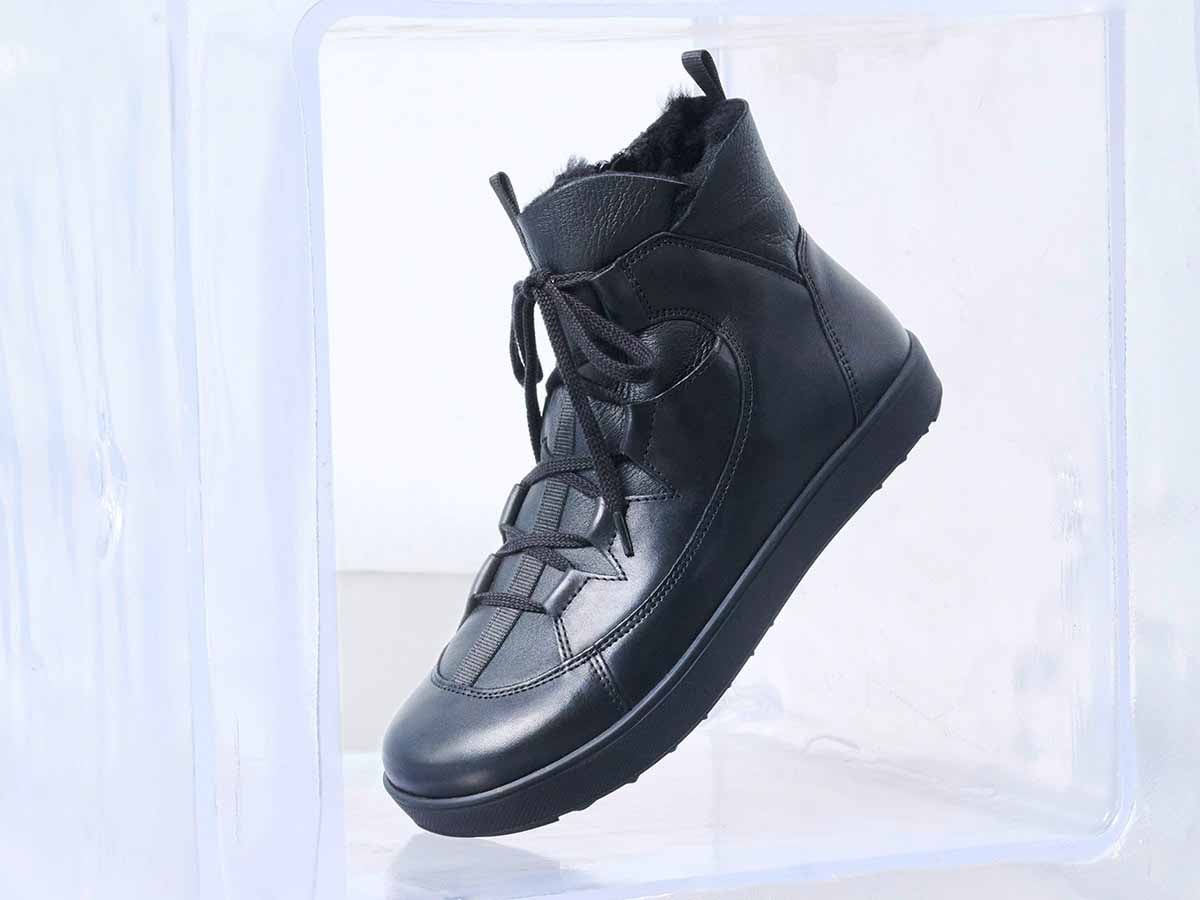 BÄR Schuhe Damenschuhe Freizeitschuhe Paulina schwarz Kalbnappaleder, Doubleface Emotionsbild