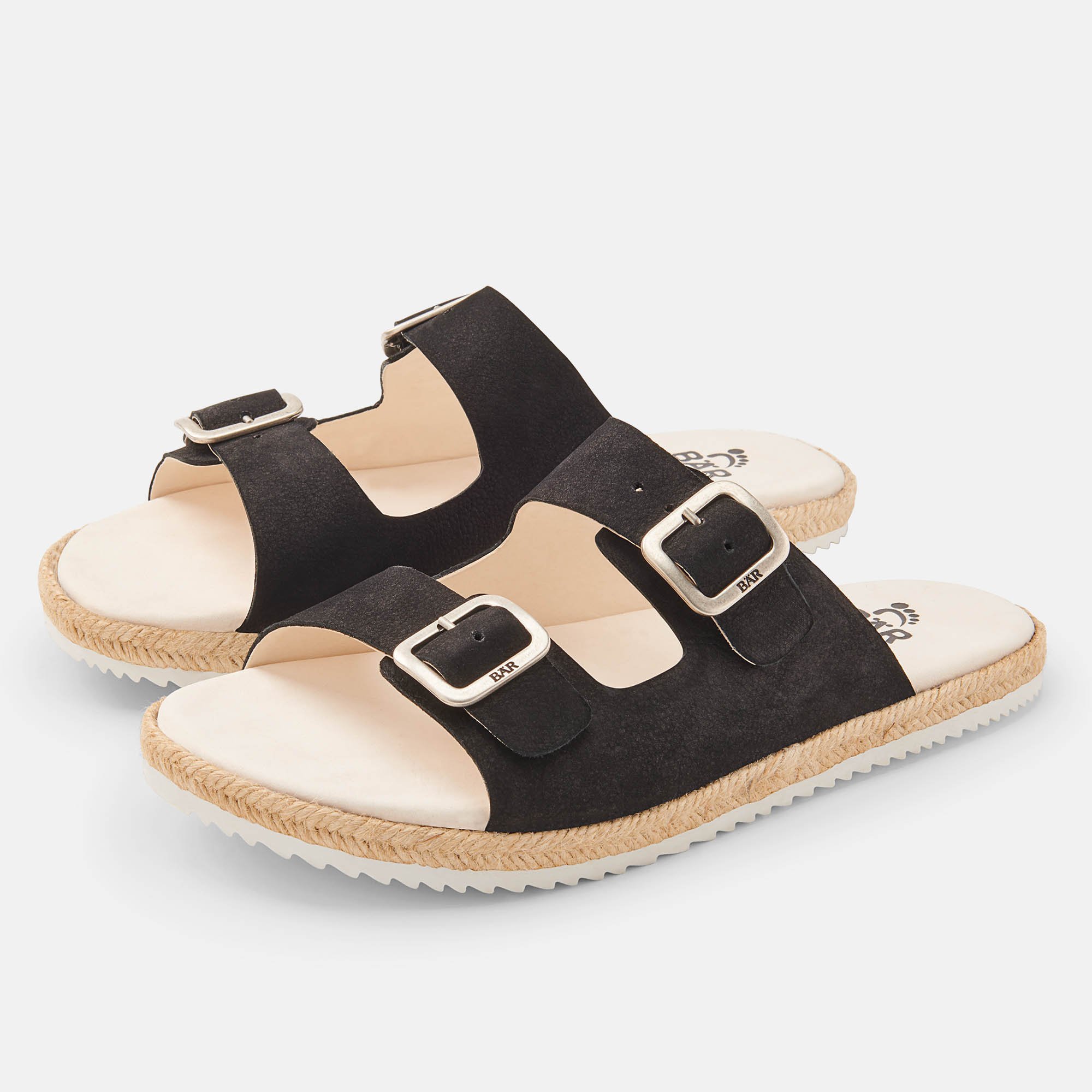 BÄR Schuhe Damenschuhe Susi in schwarz aus Kalbnubukleder - Anlass: Sandaletten (Hauptbild) BÄR Schuhe Damenschuhe Sandaletten Susi schwarz Kalbnubukleder Hauptbild
