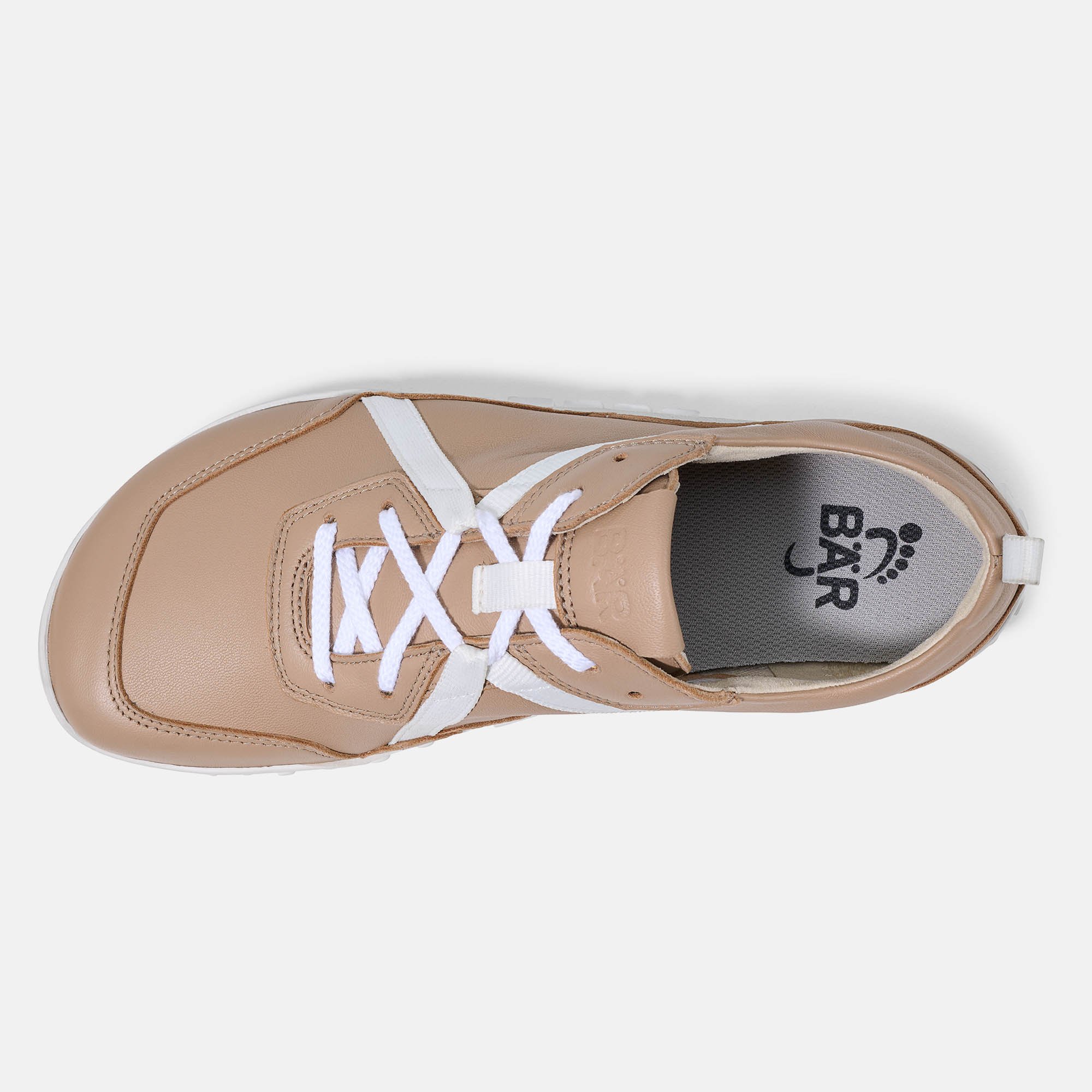 BÄR Schuhe Damenschuhe Junis in beige aus Lammnappaleder - Anlass: Freizeitschuhe (Ansicht von oben) BÄR Schuhe Damenschuhe Freizeitschuhe Junis beige Lammnappaleder Ansicht von oben