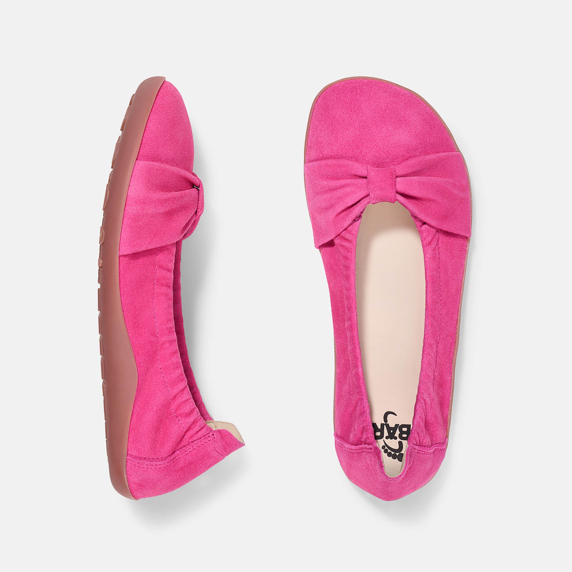 BÄR Schuhe Damenschuhe Elly in magenta aus Ziegenvelours - Anlass: Freizeitschuhe (Ansicht von oben) BÄR Schuhe Damenschuhe Freizeitschuhe Elly magenta Ziegenvelours Ansicht von oben