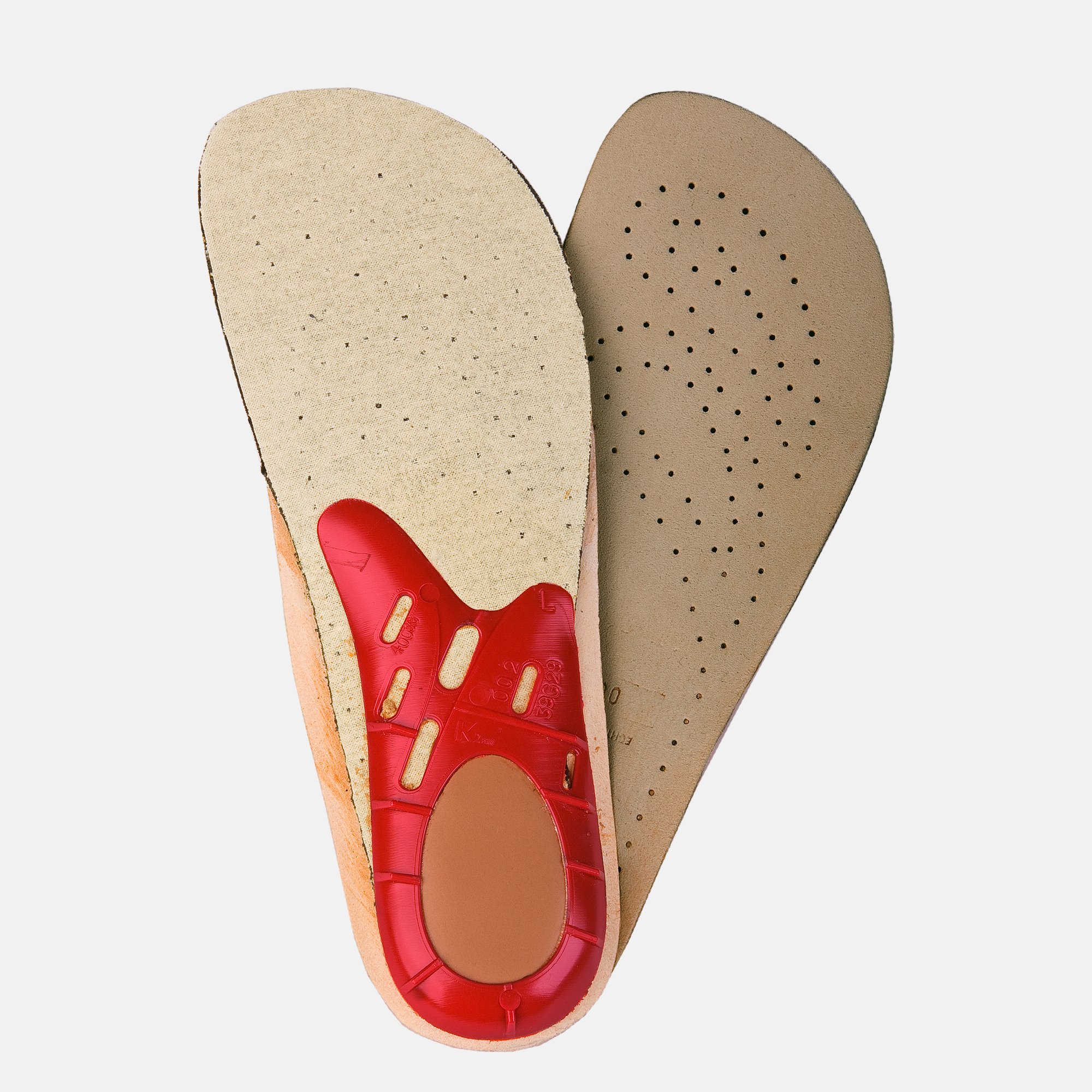 BÄR Schuhe Fußbett 5 mm (Balance HE) Schlank beige Leder Hauptbild