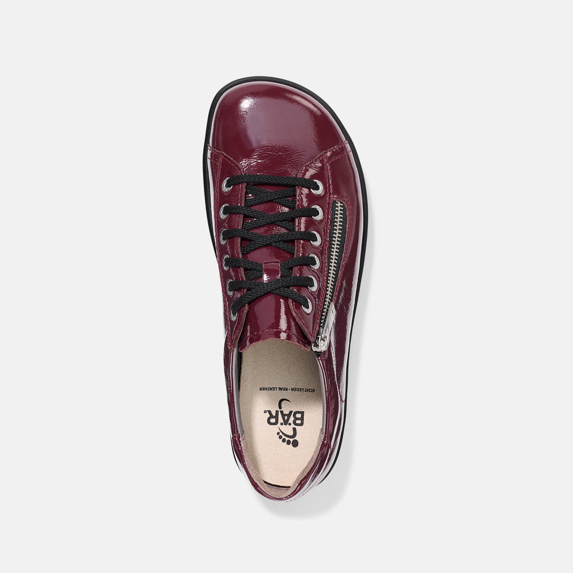 BÄR Schuhe Damenschuhe Freizeitschuhe Margot bordeaux Kalblackleder Ansicht von oben