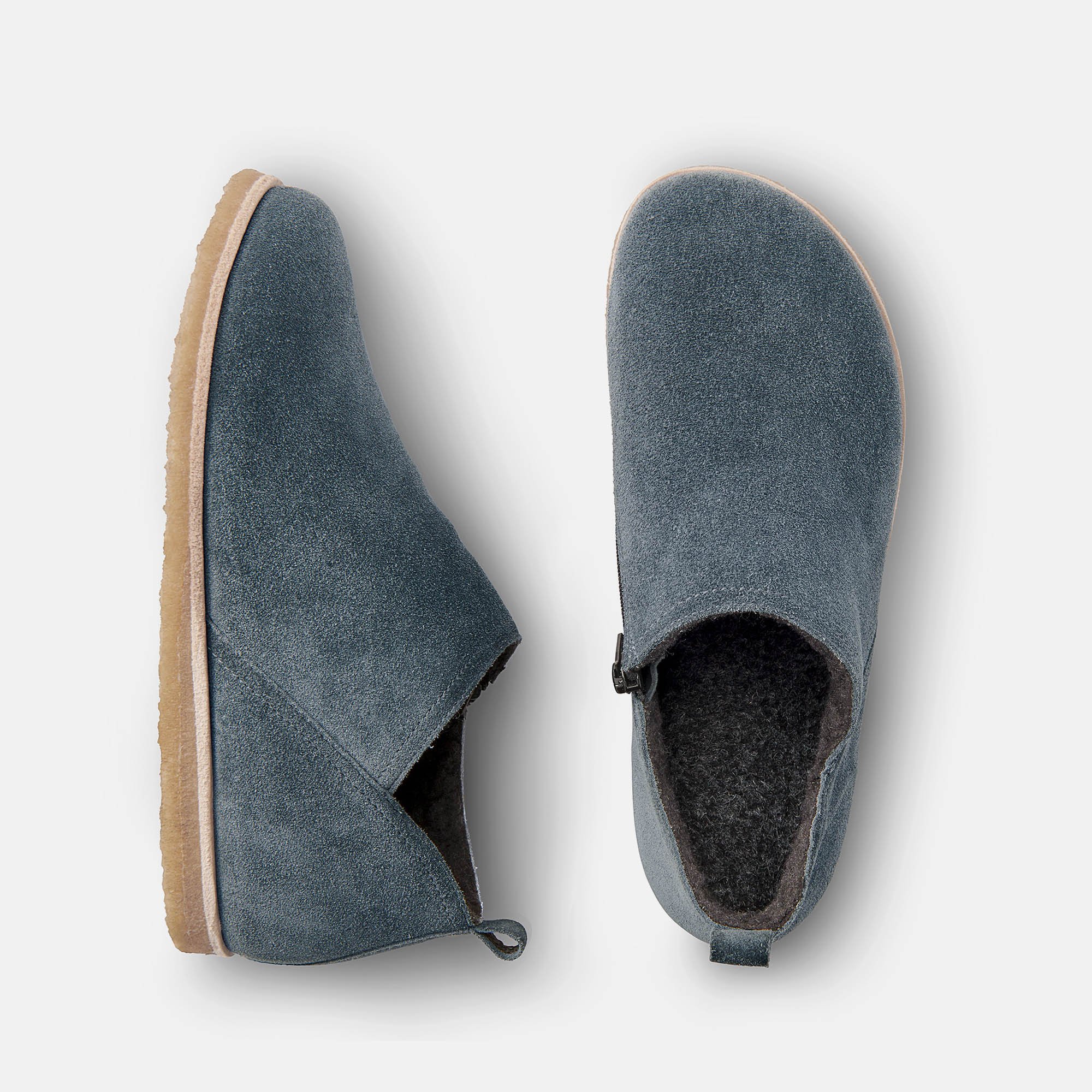 BÄR Schuhe Damenschuhe Mie in grau aus Kalbveloursleder - Anlass: Freizeitschuhe (Ansicht von oben) BÄR Schuhe Damenschuhe Freizeitschuhe Mie grau Kalbveloursleder Ansicht von oben
