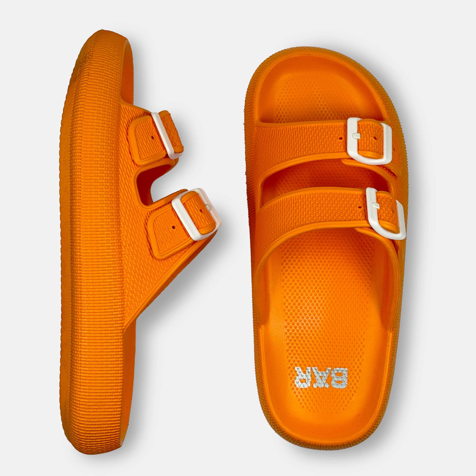 BÄR Schuhe Damenschuhe Hausschuhe Dafne orange EVA Ansicht von oben