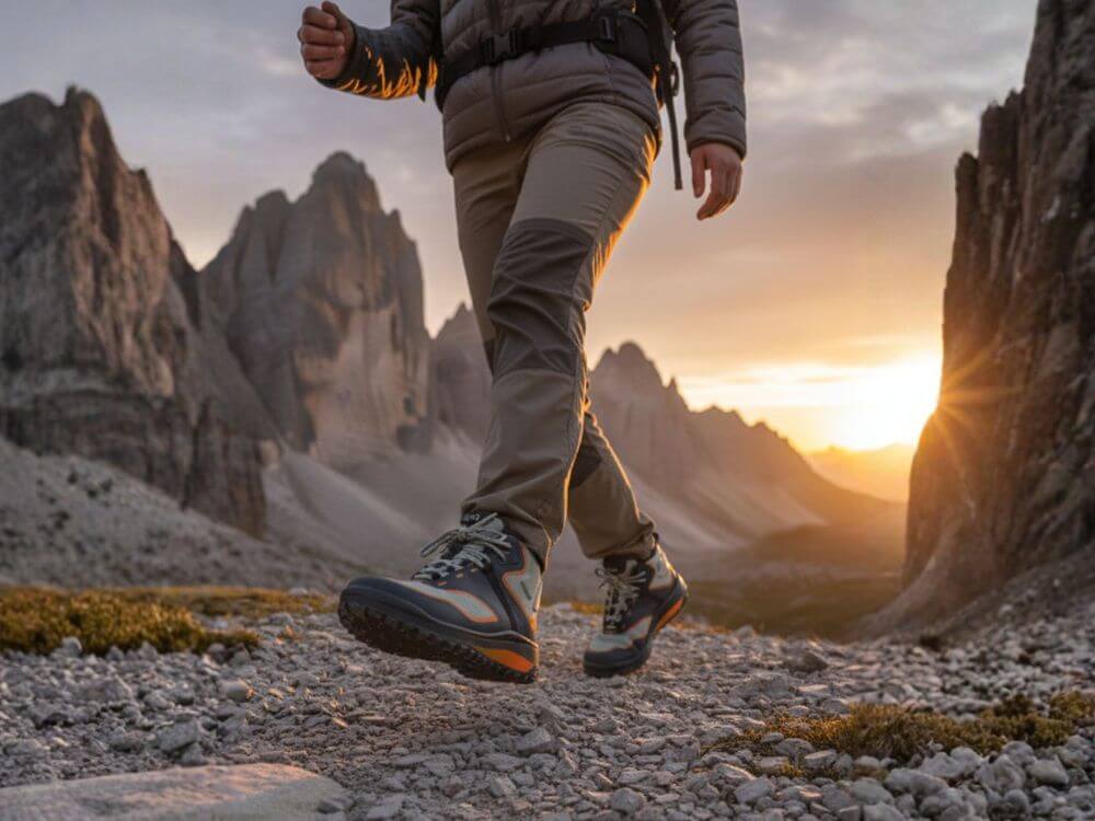 BÄR Schuhe Unisexschuhe Wanderschuhe TrailLite Tex schwarz/orange Textil Emotionsbild