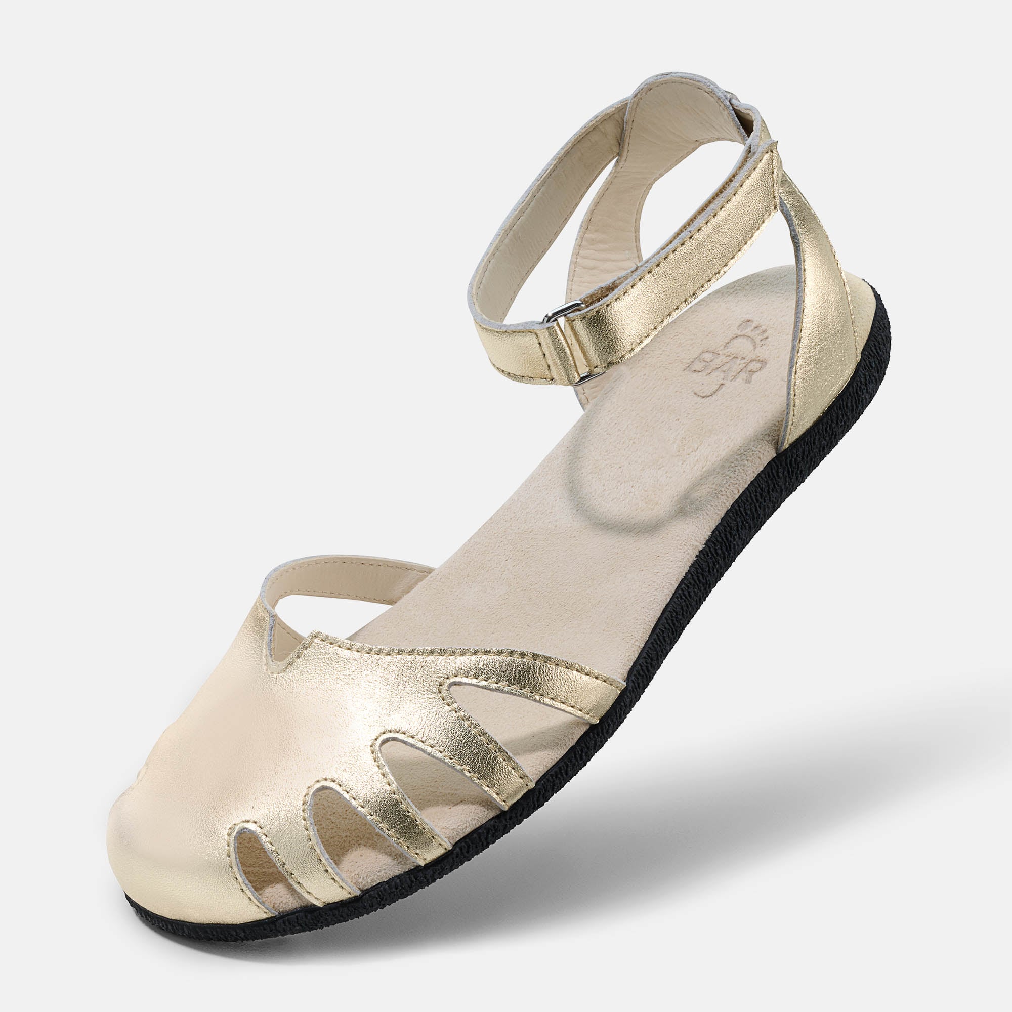 BÄR Schuhe Damenschuhe Sandaletten Alisa gold Produktbild