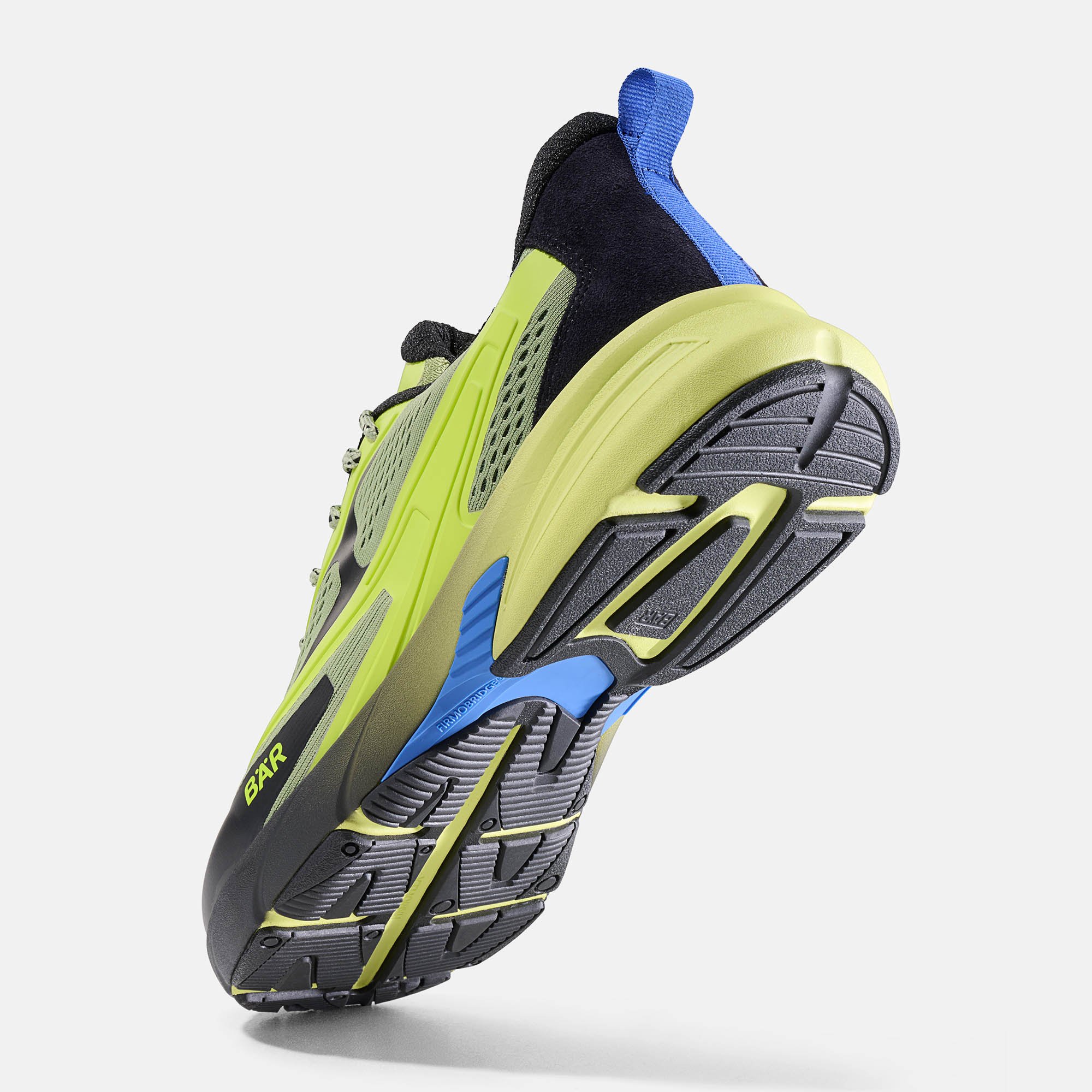 BÄR Schuhe Unisexschuhe Laufschuhe Ventu Run grün/blau Funktionstextil, PU Seitenansicht