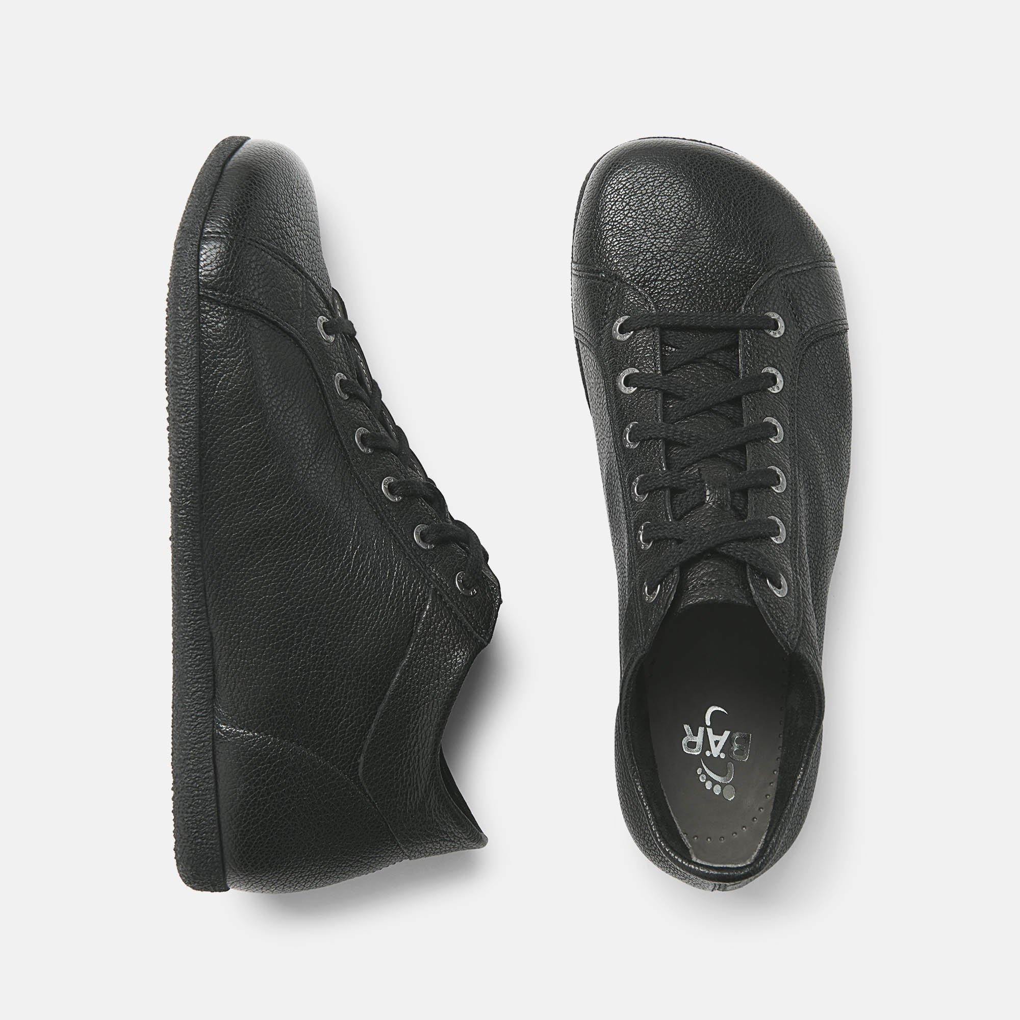 BÄR Schuhe Damenschuhe Magda in schwarz aus Mufflonleder - Anlass: Freizeitschuhe (Ansicht von oben) BÄR Schuhe Damenschuhe Freizeitschuhe Magda schwarz Mufflonleder Ansicht von oben