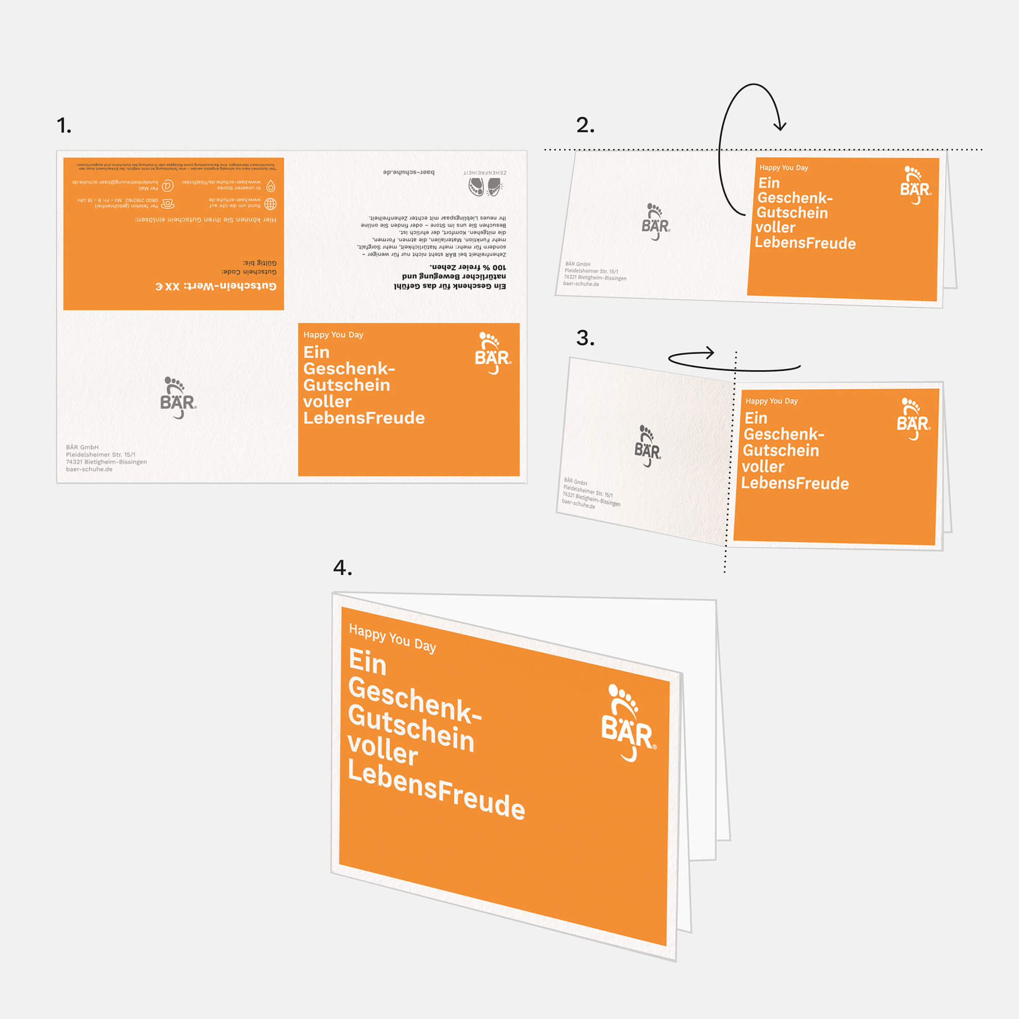 BÄR Schuhe Digitaler Geschenkgutschein 150 EUR weiß Produktbild