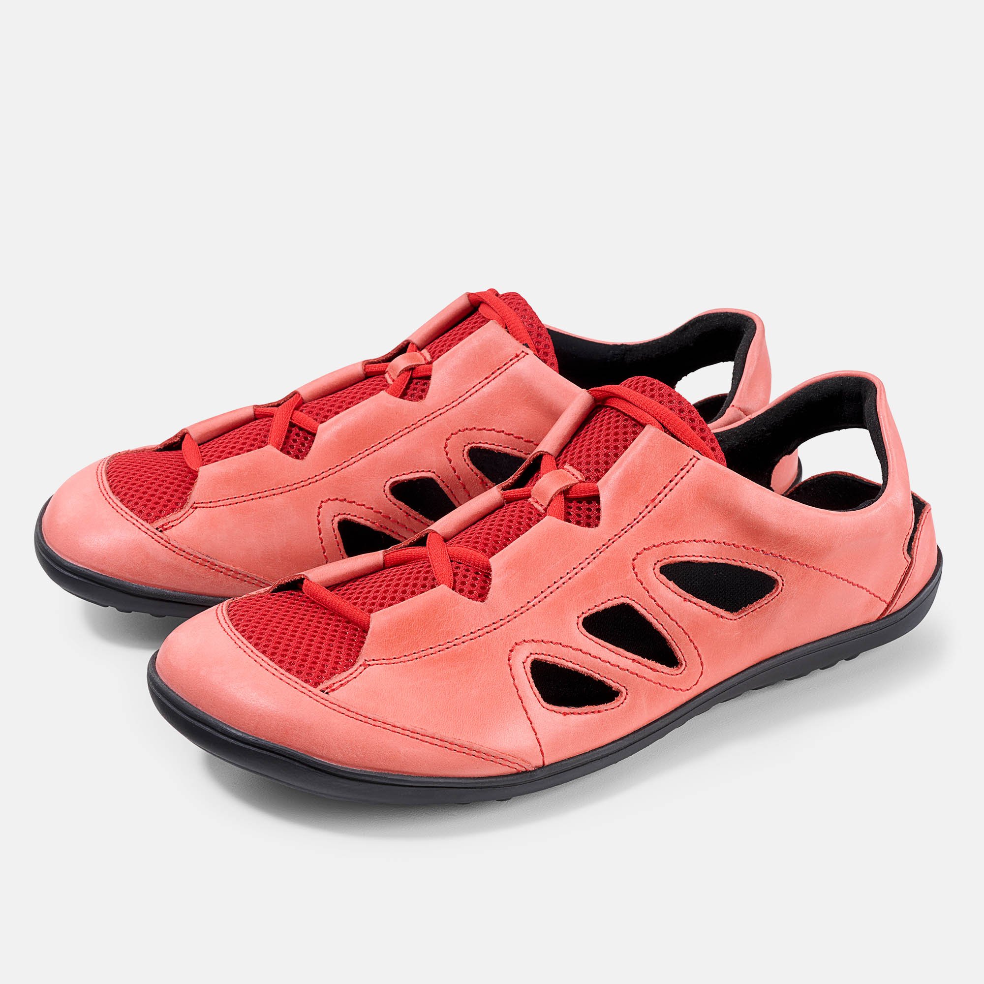 BÄR Schuhe Unisexschuhe Alltag Jess rot Mesh, Rindnappaleder Hauptbild