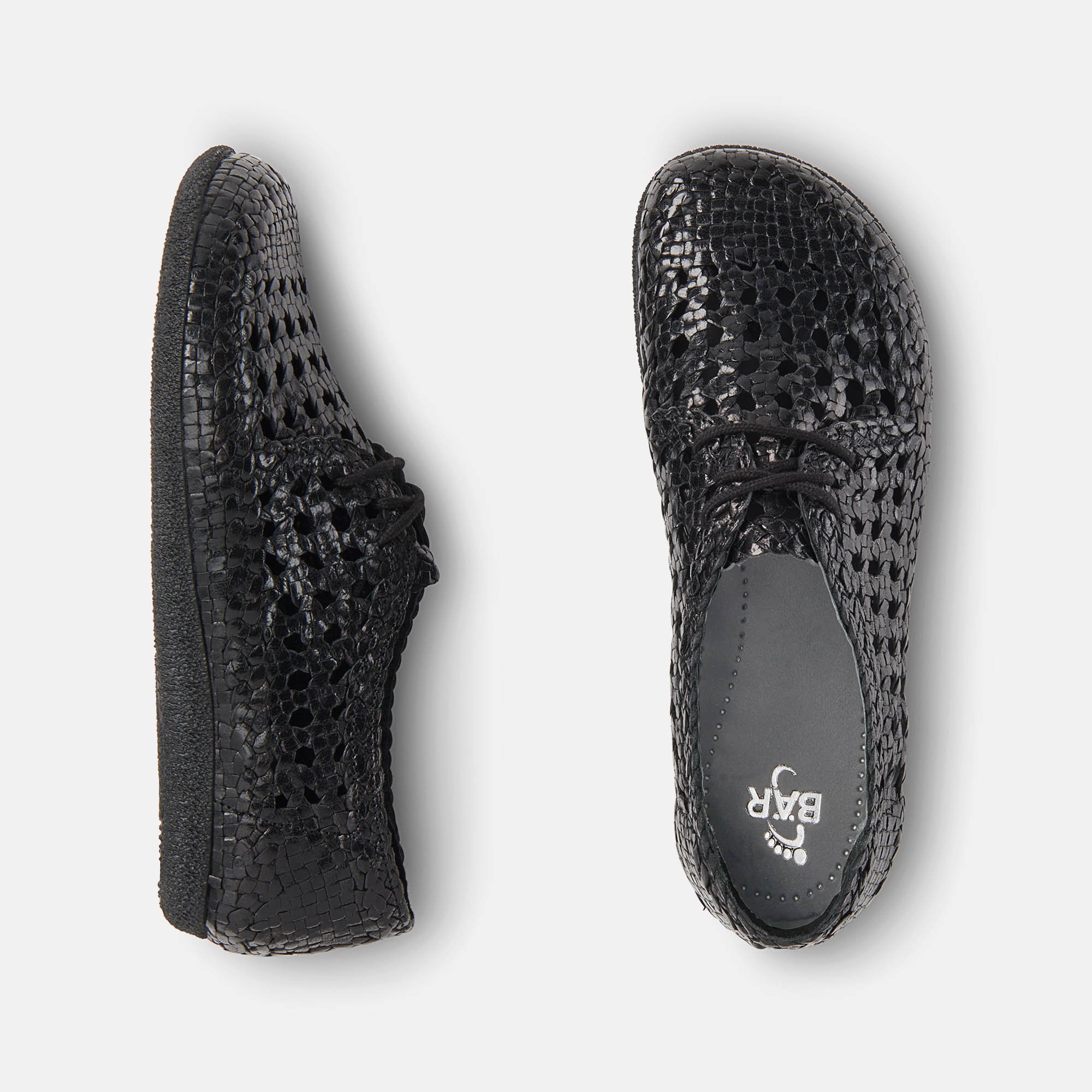 BÄR Schuhe Damenschuhe Berit in schwarz aus Chevreauleder - Anlass: Freizeitschuhe (Ansicht von oben) BÄR Schuhe Damenschuhe Freizeitschuhe Berit schwarz Chevreauleder Ansicht von oben
