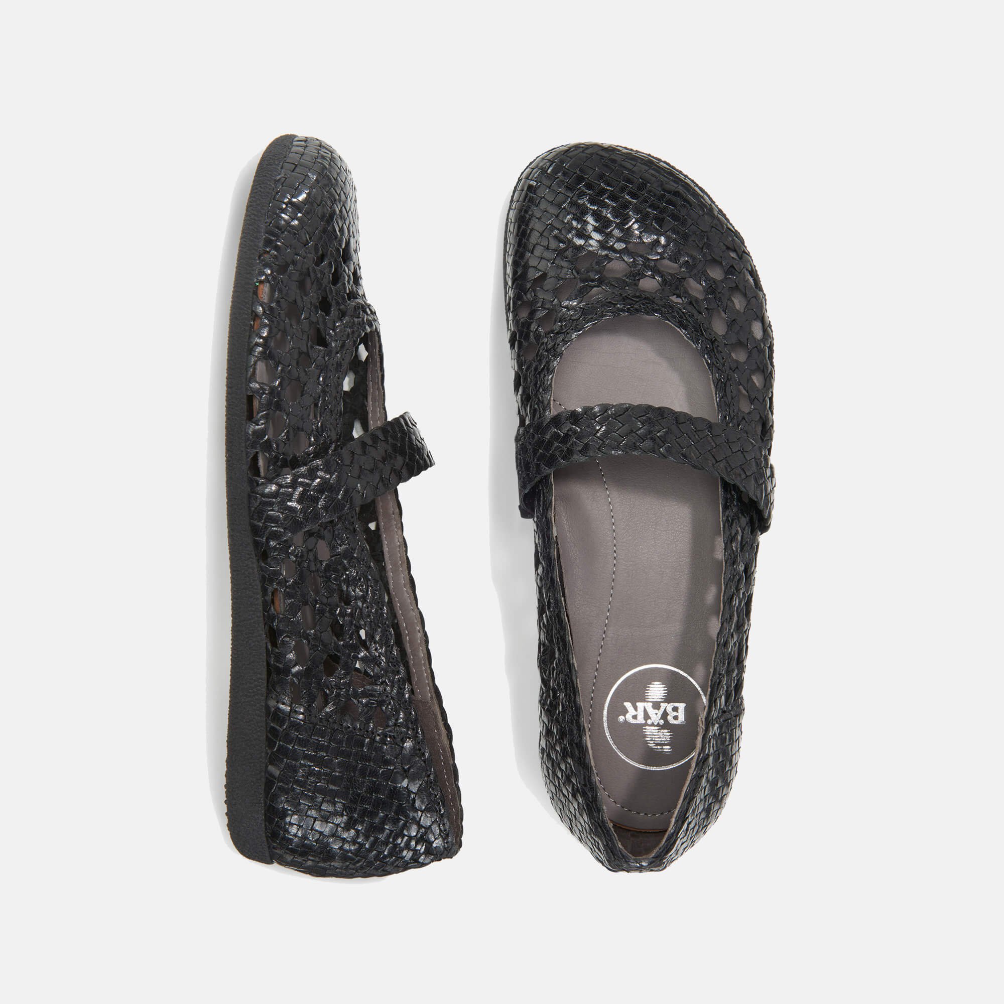 BÄR Schuhe Damenschuhe Monica in schwarz aus Chevreauleder - Anlass: Freizeitschuhe (Ansicht von oben) BÄR Schuhe Damenschuhe Freizeitschuhe Monica schwarz Chevreauleder Ansicht von oben
