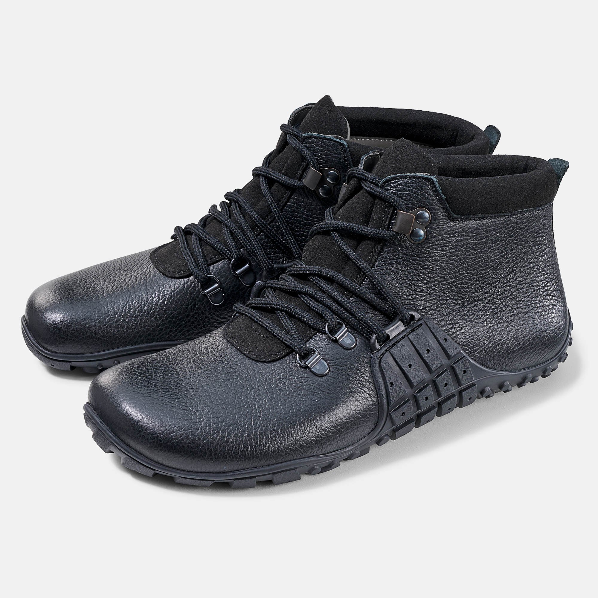 BÄR Schuhe Unisexschuhe Mountain Barefoot in schwarz aus Rindnappaleder genarbt - Anlass: Wanderschuhe (Hauptbild) BÄR Schuhe Unisexschuhe Wanderschuhe Mountain Barefoot schwarz Rindnappaleder genarbt Hauptbild