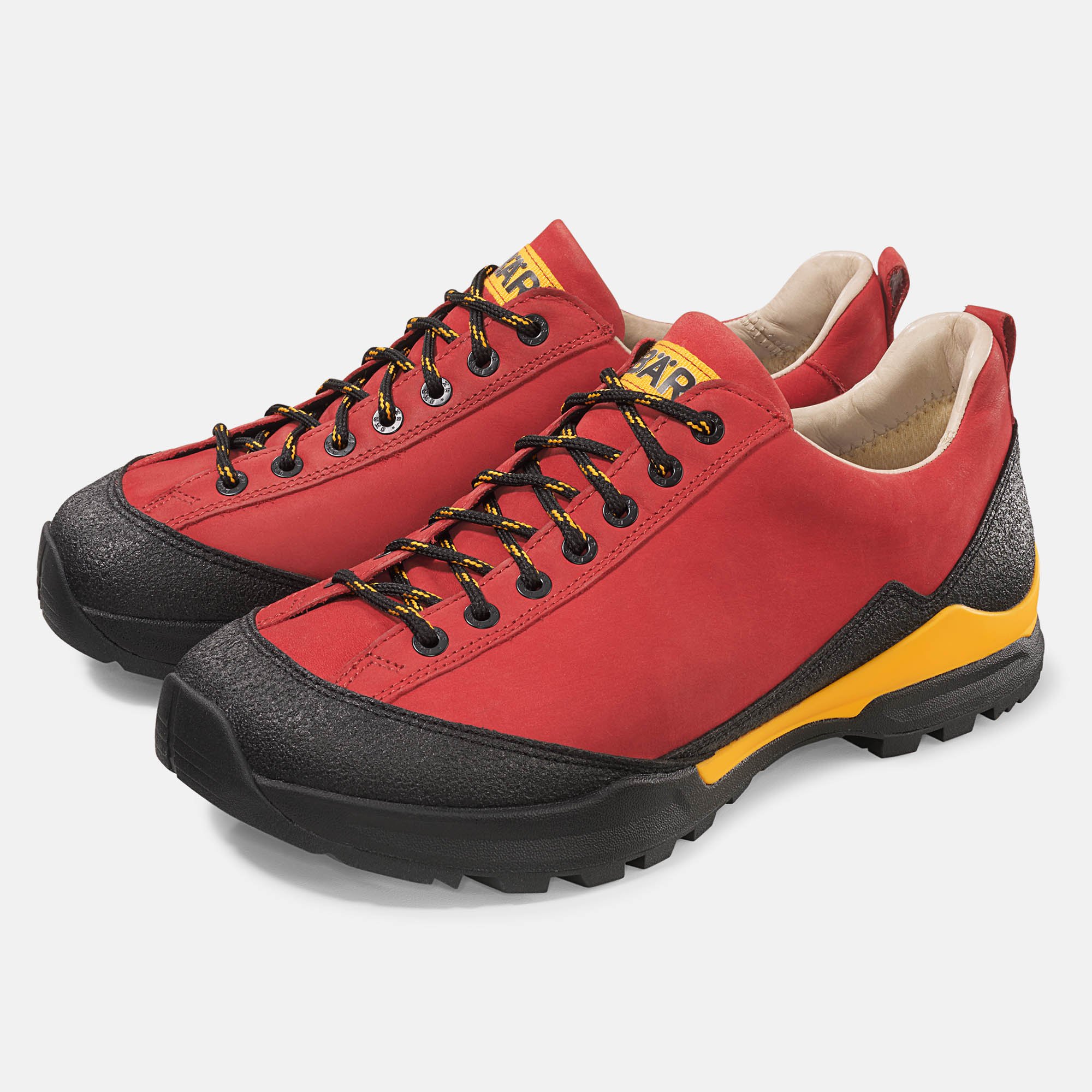 BÄR Schuhe Damenschuhe Bergkomfort Wanderschuh in rot aus terracare® Rindnubuk wasserabweisend - Anlass: Wanderschuhe (Hauptbild) BÄR Schuhe Damenschuhe Wanderschuhe Bergkomfort Wanderschuh rot terracare® Rindnubuk wasserabweisend Hauptbild