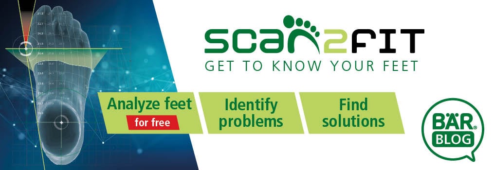 Scan2Fit foot scanning service for free analysis, problem identification, and solution finding