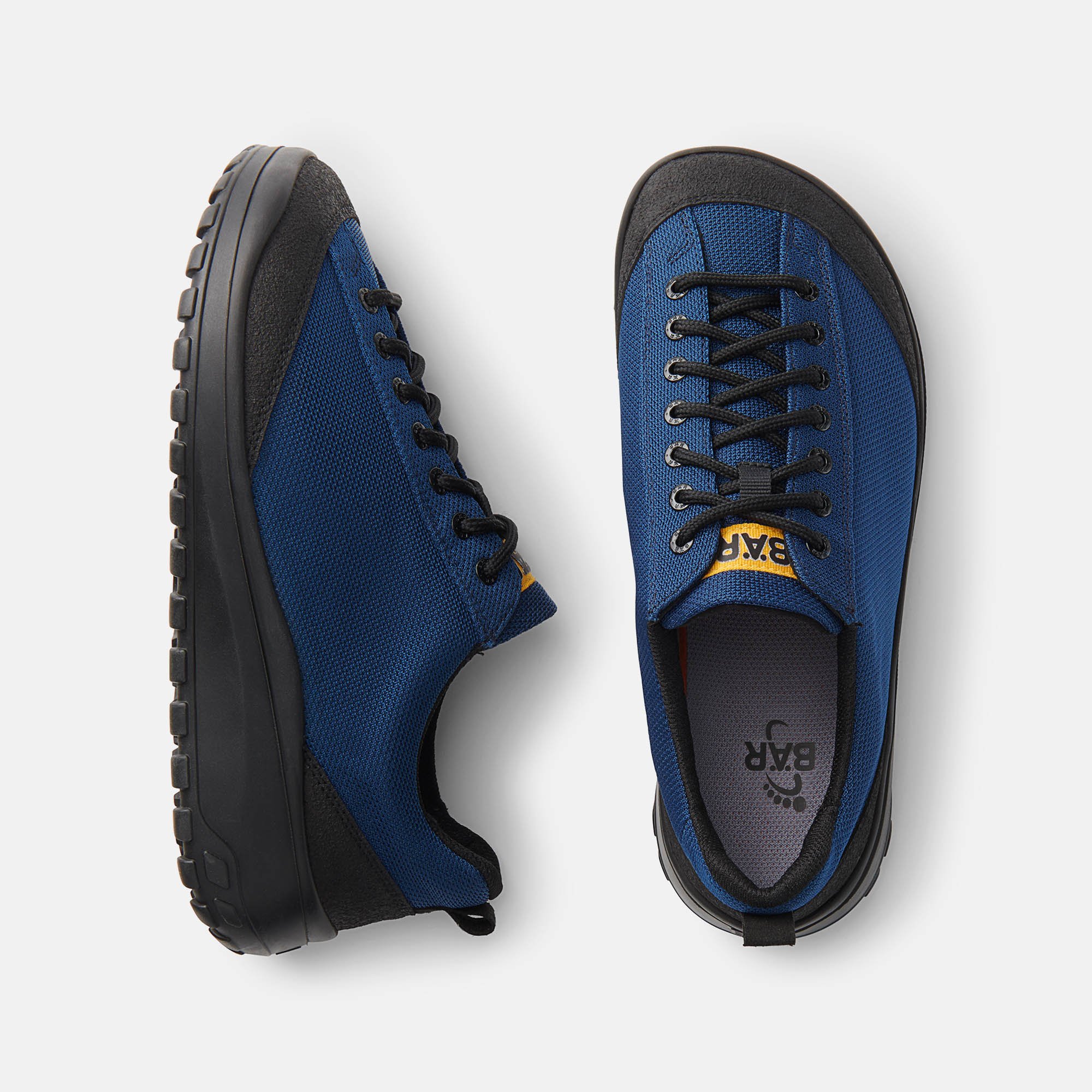BÄR Schuhe Herrenschuhe Light Terrain in blau aus Textil - Anlass: Wanderschuhe (Ansicht von oben) BÄR Schuhe Herrenschuhe Wanderschuhe Light Terrain blau Textil Ansicht von oben