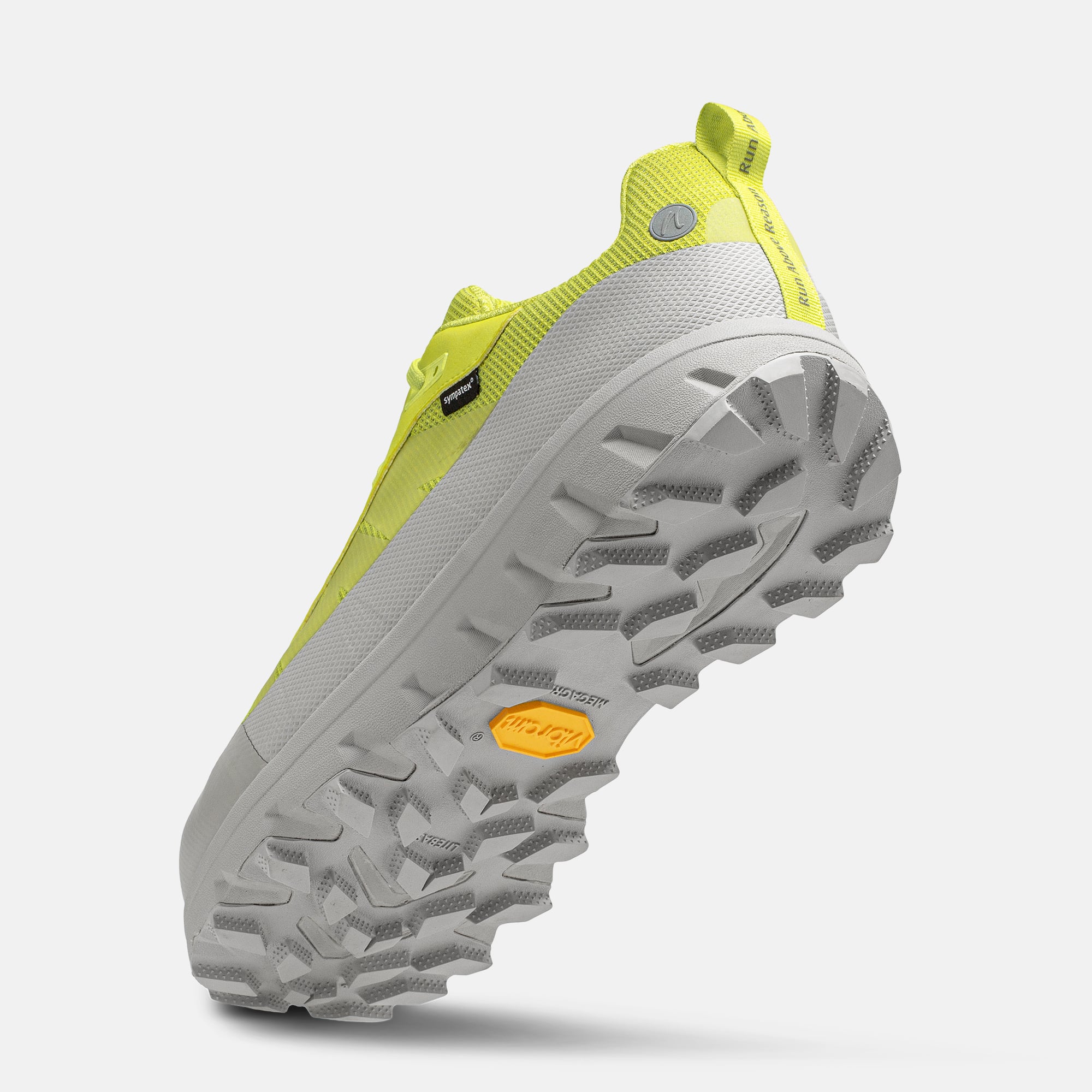 JOENIMBLE Schuhe Herrenschuhe Wanderschuhe Explore Addict grau/gelb Seitenansicht