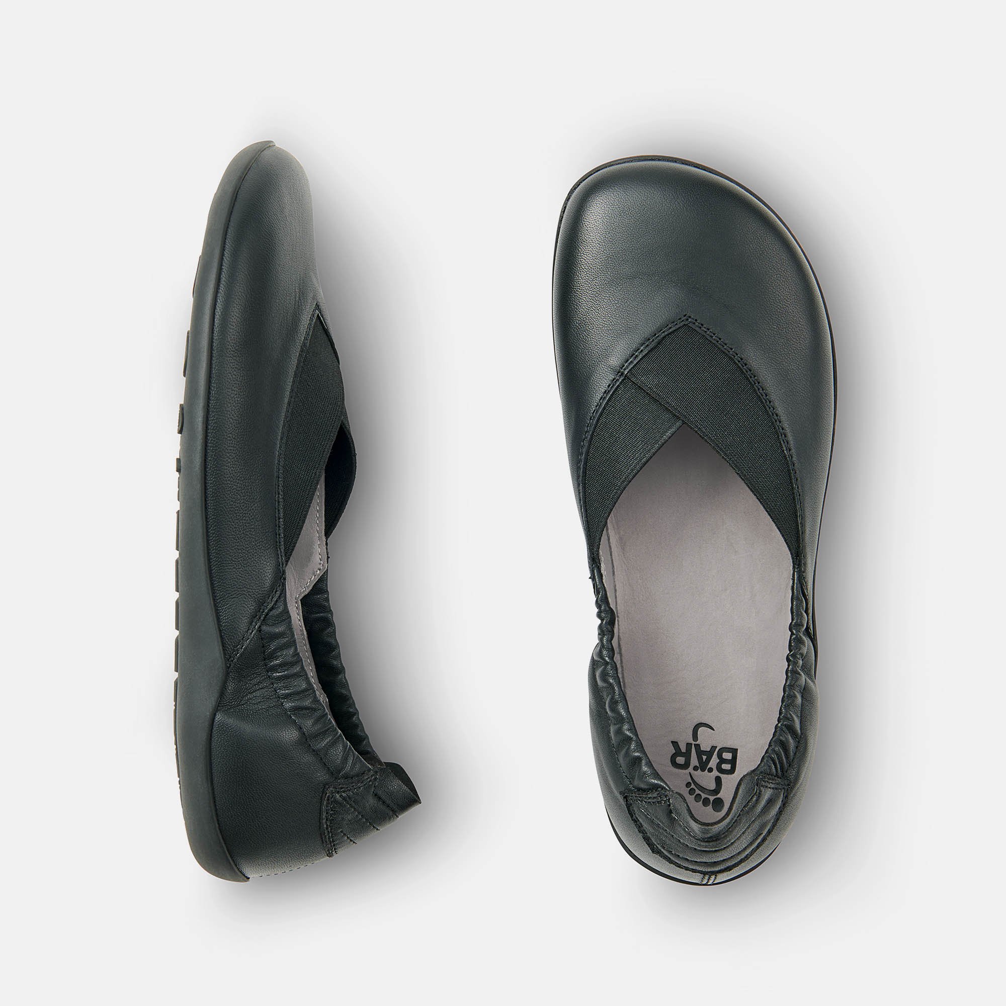 BÄR Schuhe Damenschuhe Freizeitschuhe Amber schwarz Lammnappaleder Ansicht von oben