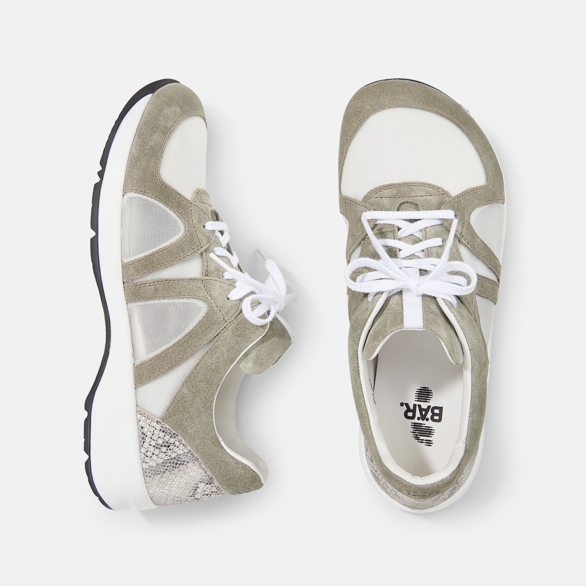 BÄR Schuhe Damenschuhe Luana in stein aus Kalbleder - Anlass: Freizeitschuhe (Ansicht von oben) BÄR Schuhe Damenschuhe Freizeitschuhe Luana stein Kalbleder Ansicht von oben