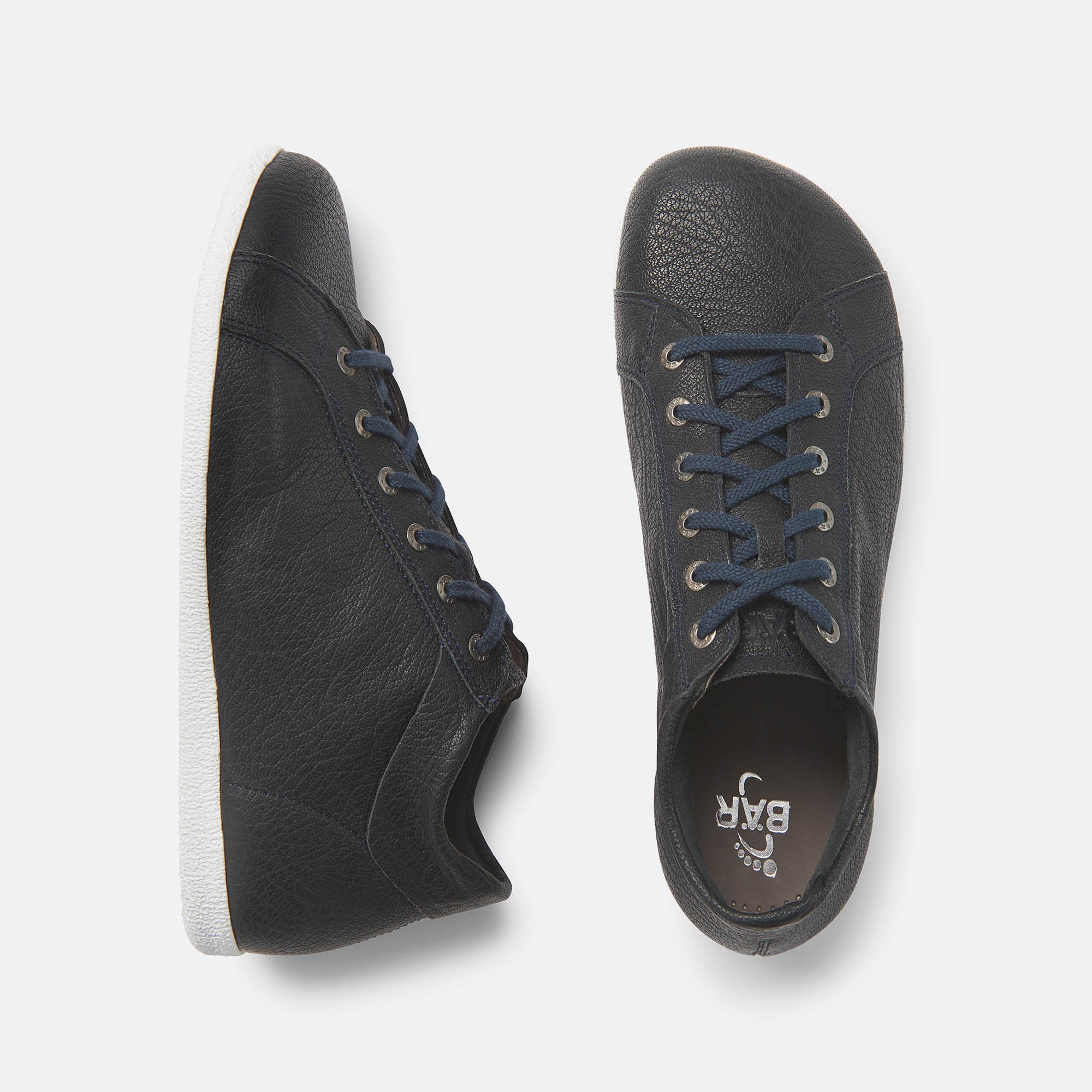 BÄR Schuhe Damenschuhe Magda in dunkelblau aus Mufflonleder - Anlass: Freizeitschuhe (Ansicht von oben) BÄR Schuhe Damenschuhe Freizeitschuhe Magda dunkelblau Mufflonleder Ansicht von oben