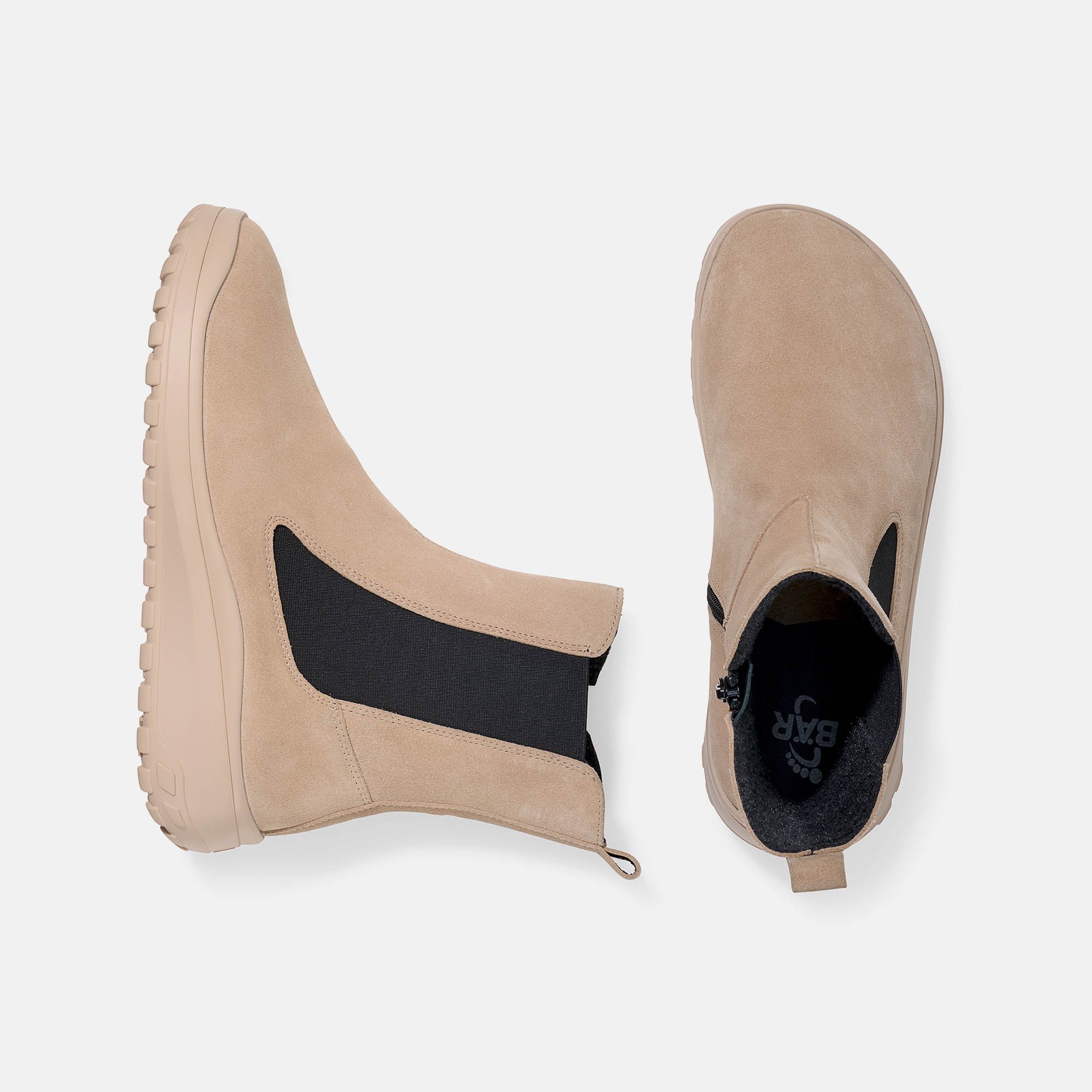 BÄR Schuhe Damenschuhe Mabel in sand aus Kalbveloursleder - Anlass: Freizeitschuhe (Ansicht von oben) BÄR Schuhe Damenschuhe Freizeitschuhe Mabel sand Kalbveloursleder Ansicht von oben